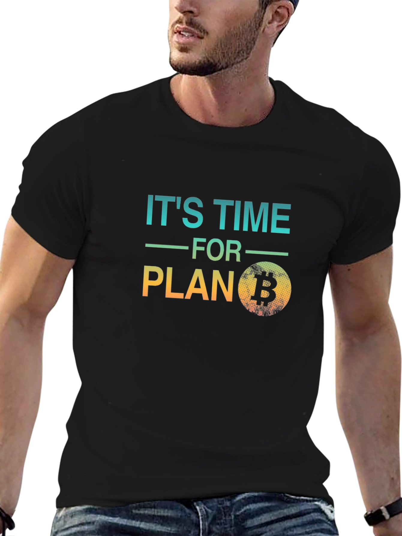 Its Time For Plan B Bitcoin Black T-Shirt