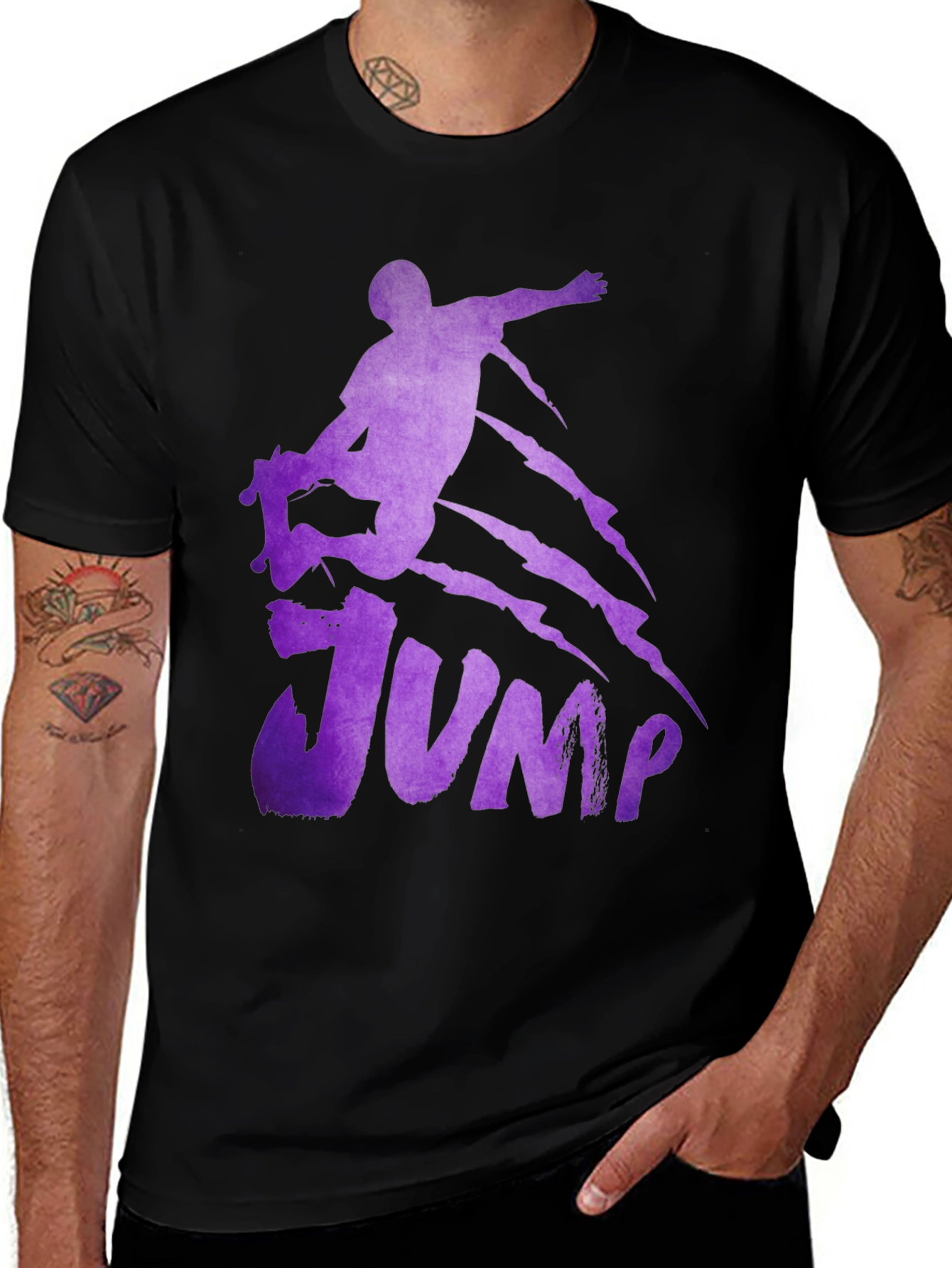 Skateboarding Jump T-Shirt - Cool Graphic Tee