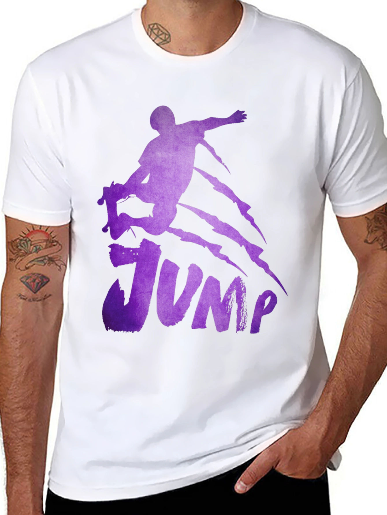 Skateboarding Jump T-Shirt - Cool Graphic Tee