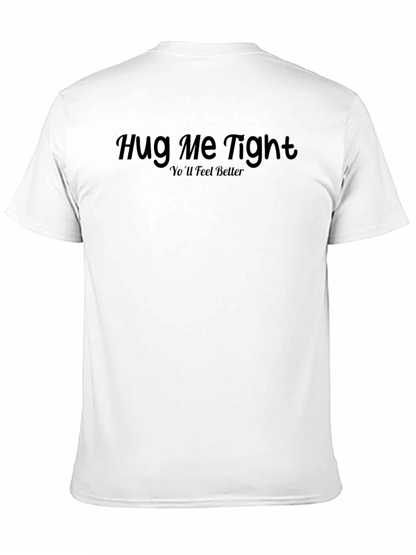 Hug Me Tight Black Graphic Tee - Feel Better!