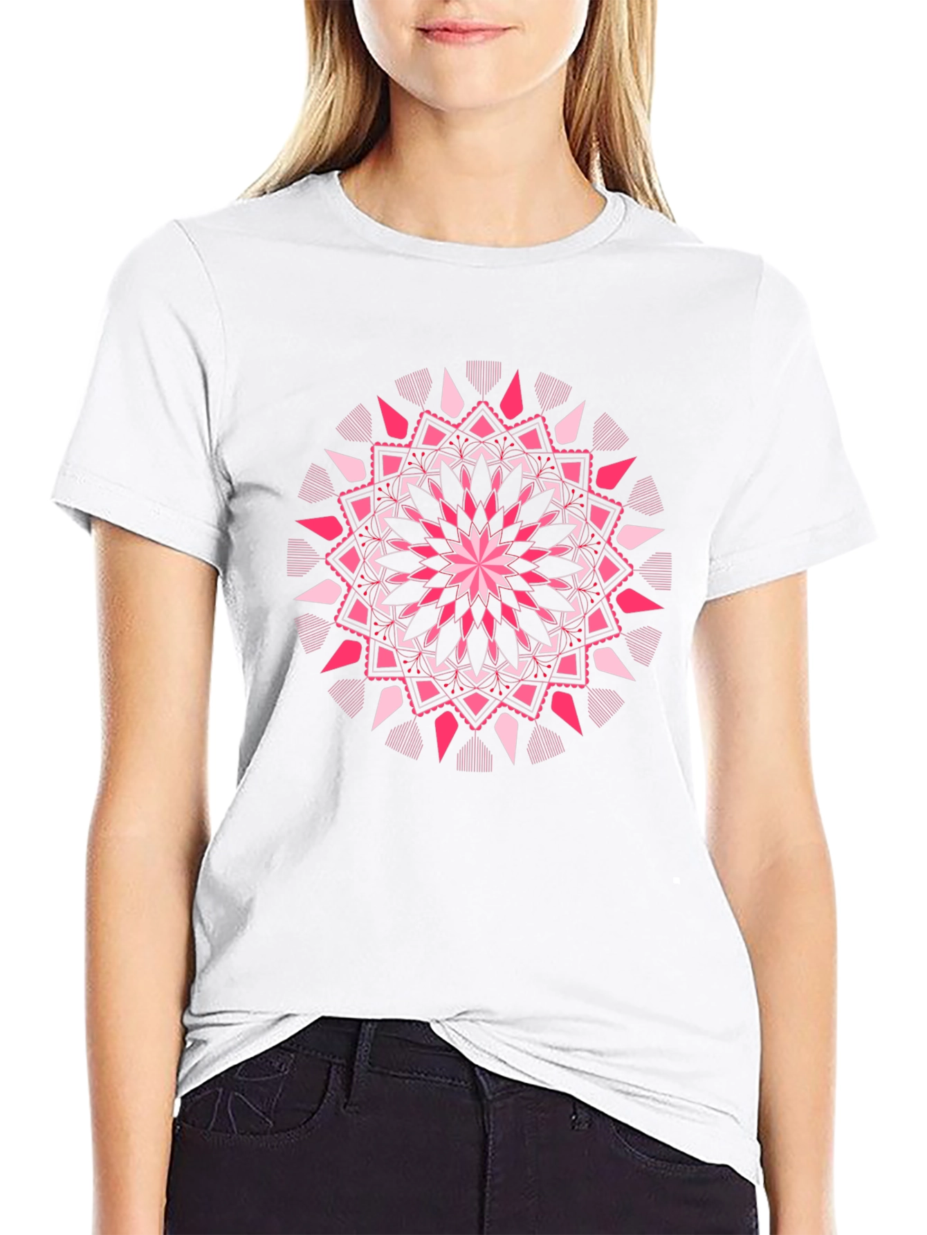 Geometric Mandala Graphic Print T-Shirt