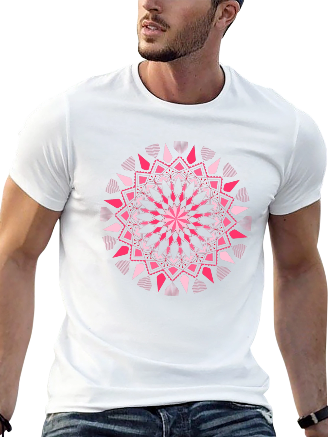 Geometric Mandala Graphic Print T-Shirt