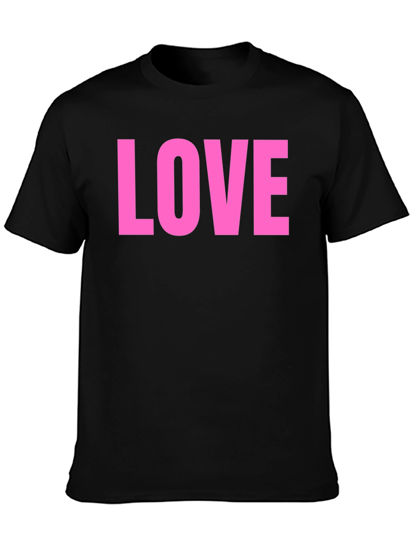 Love Graphic Tee - Black Casual T-Shirt