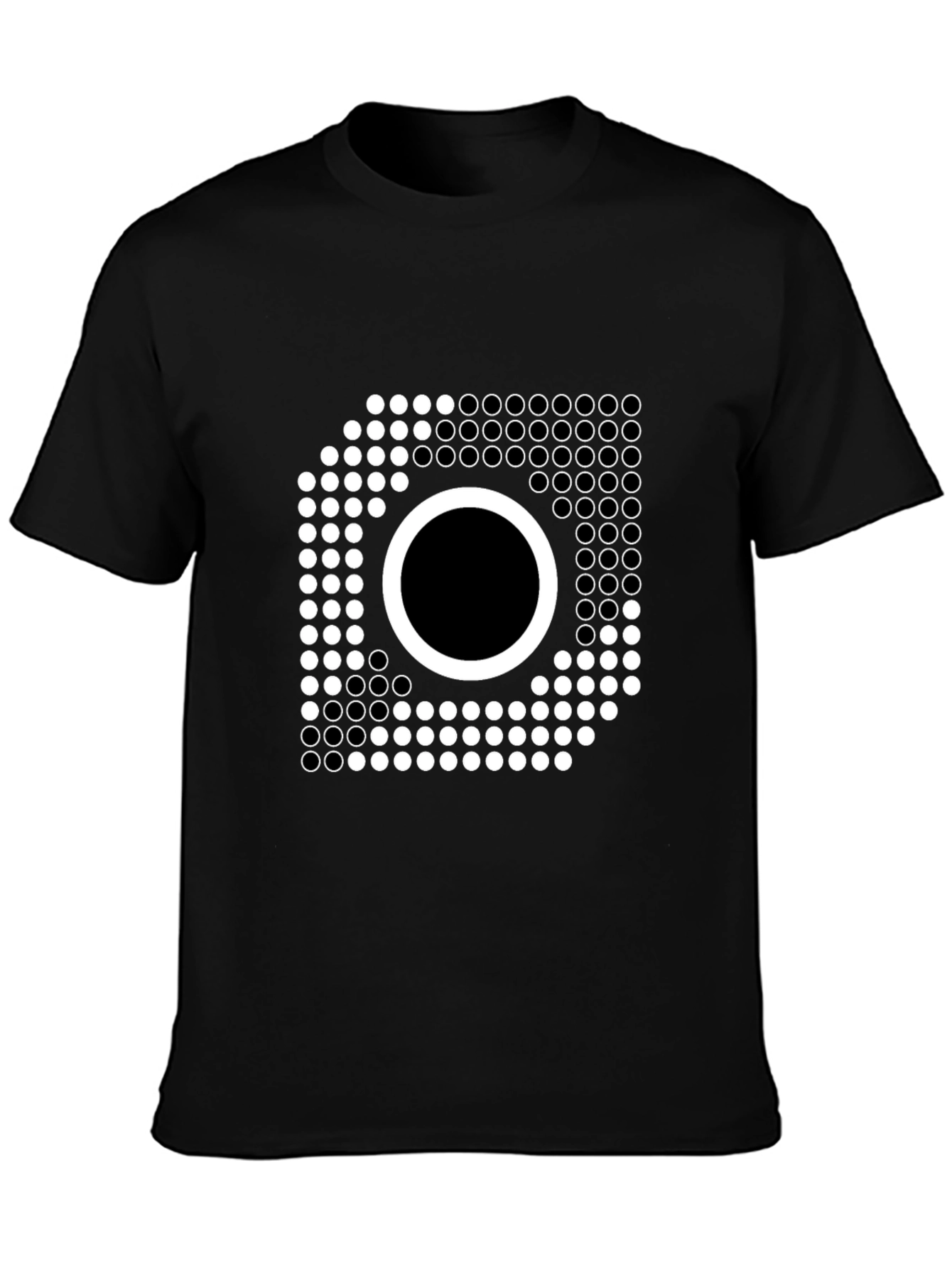 Abstract Dotted Circle T-Shirt - Modern Graphic Tee