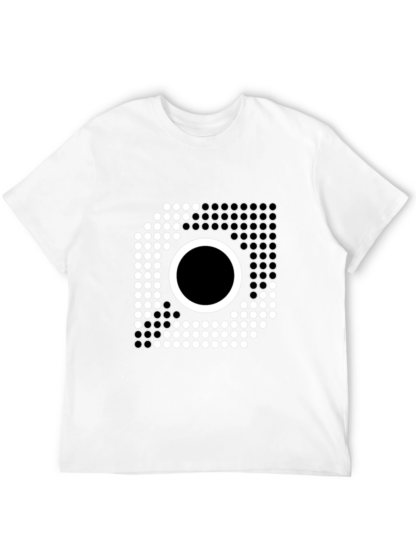 Abstract Dotted Circle T-Shirt - Modern Graphic Tee