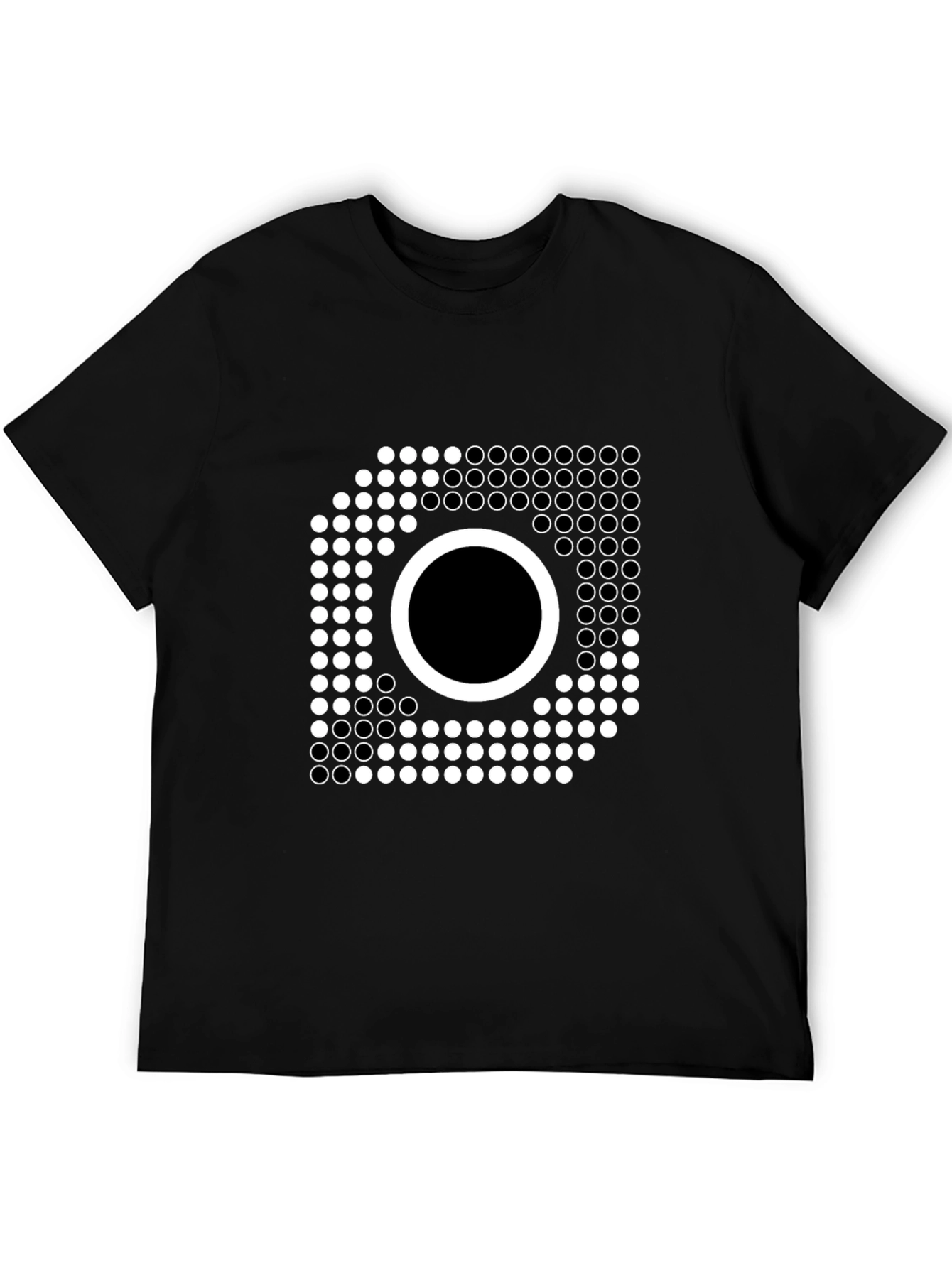 Abstract Dotted Circle T-Shirt - Modern Graphic Tee