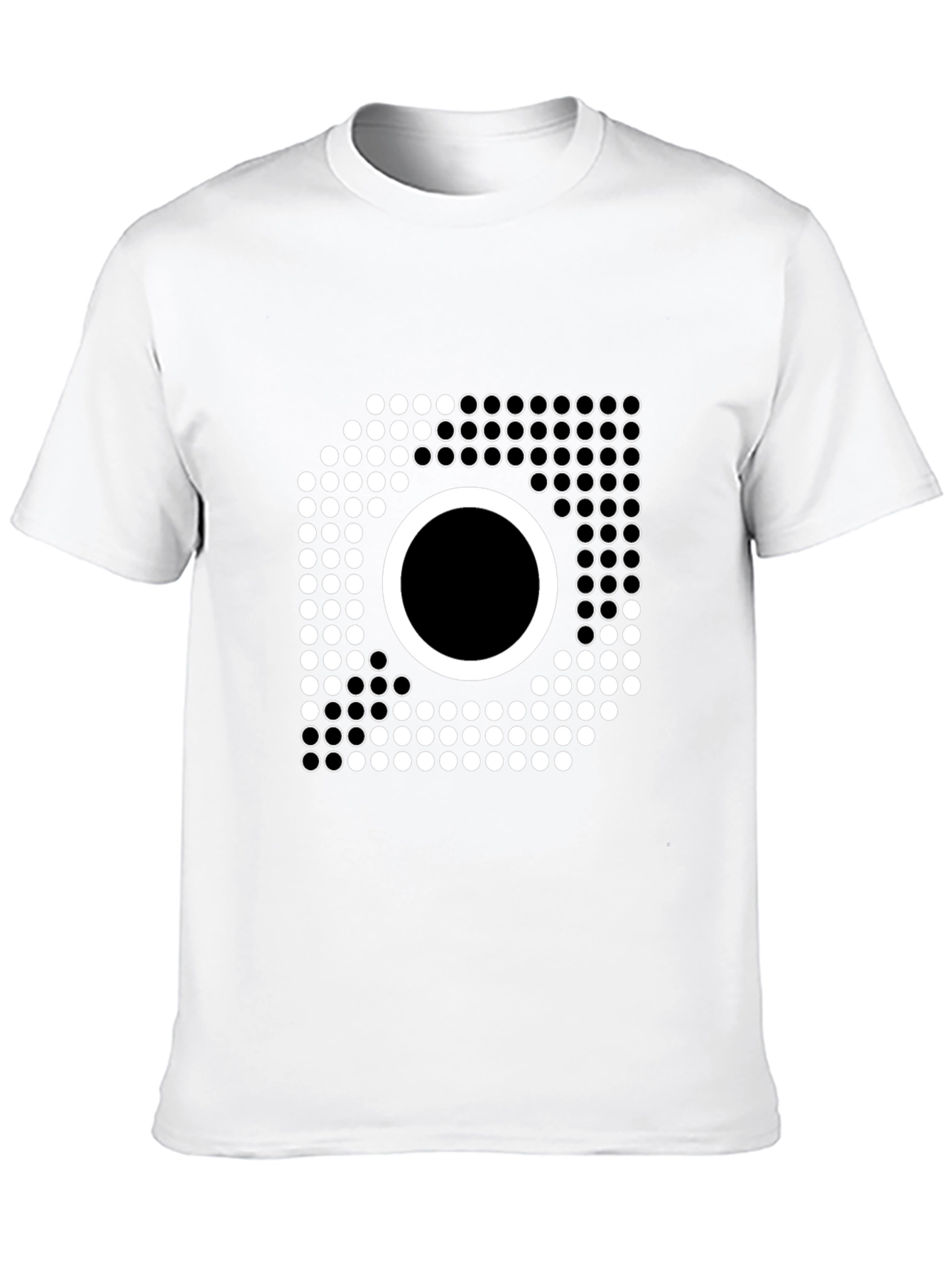Abstract Dotted Circle T-Shirt - Modern Graphic Tee