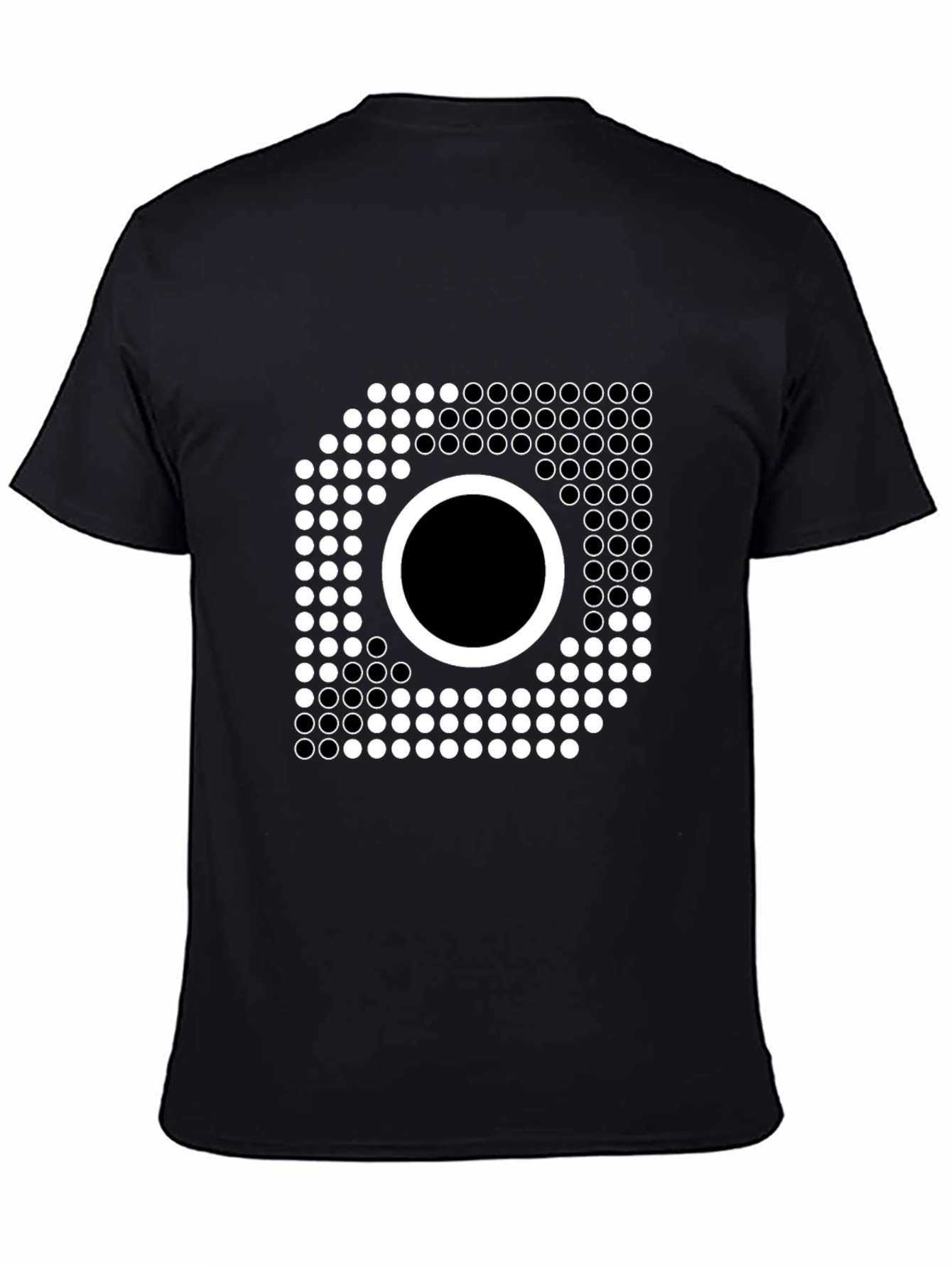 Abstract Dotted Circle T-Shirt - Modern Graphic Tee