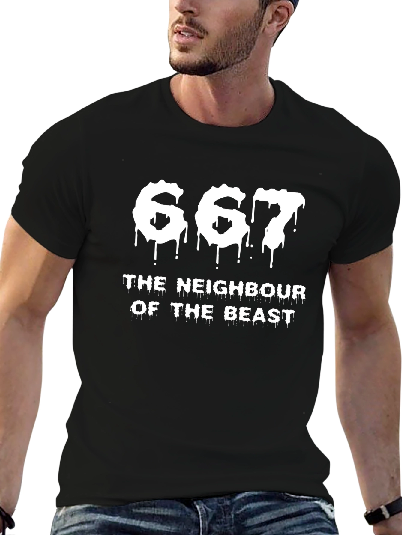 667 The Neighbour of The Beast Graphic Tee