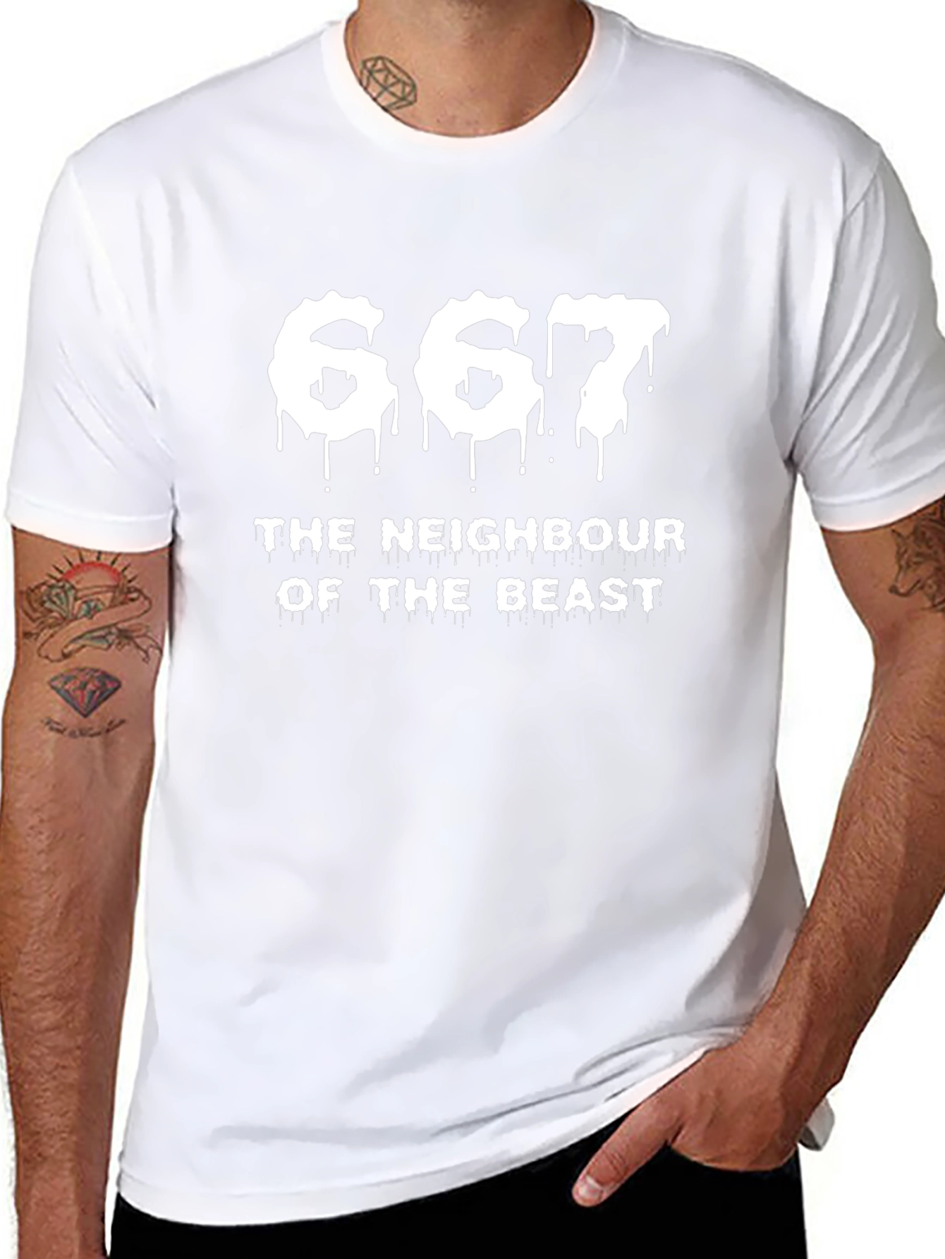 667 The Neighbour of The Beast Graphic Tee