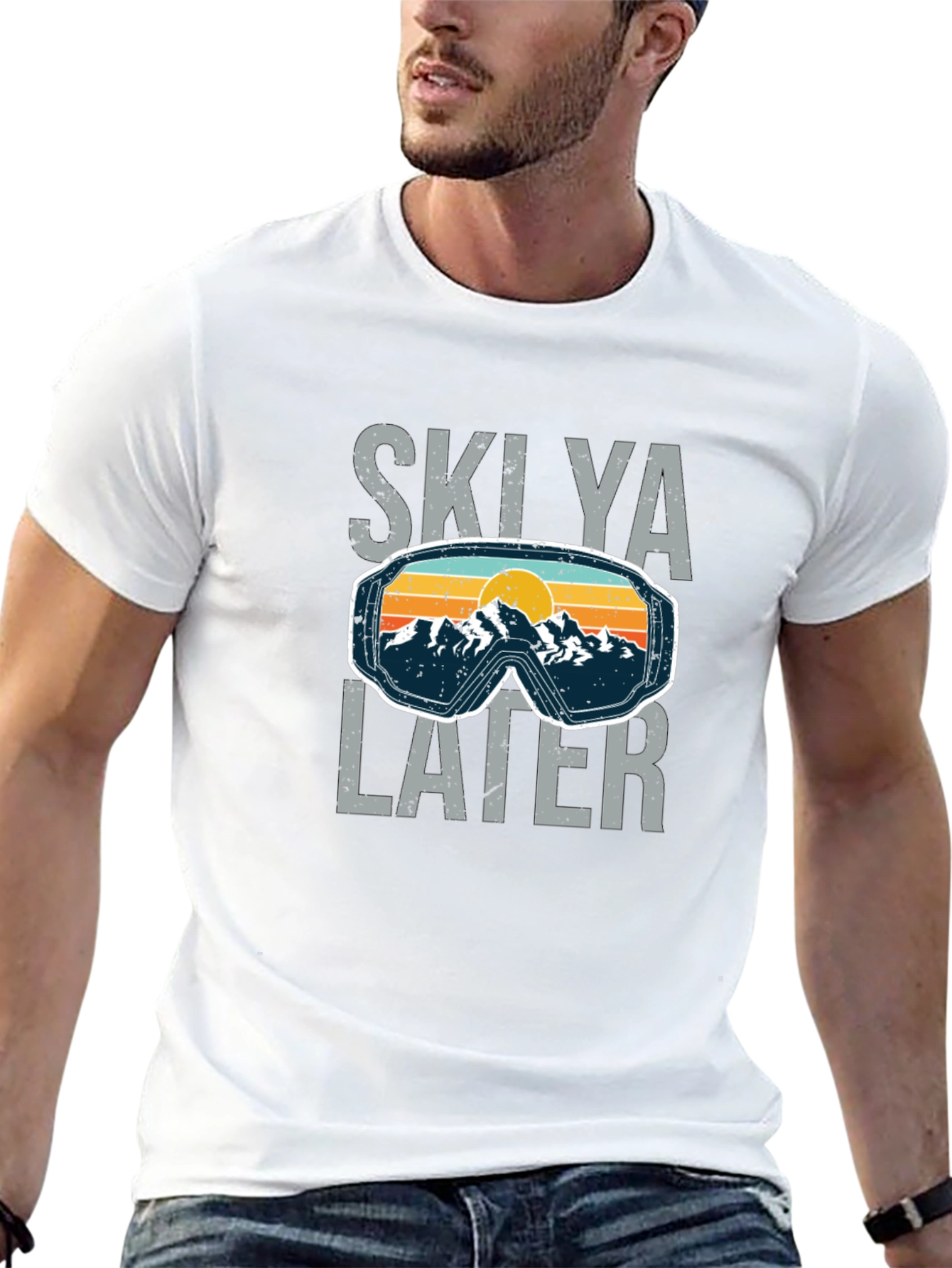 Skilya Later Ski Goggles Graphic Tee