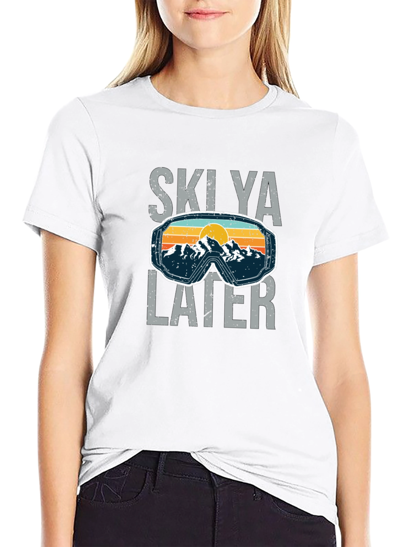 Skilya Later Ski Goggles Graphic Tee