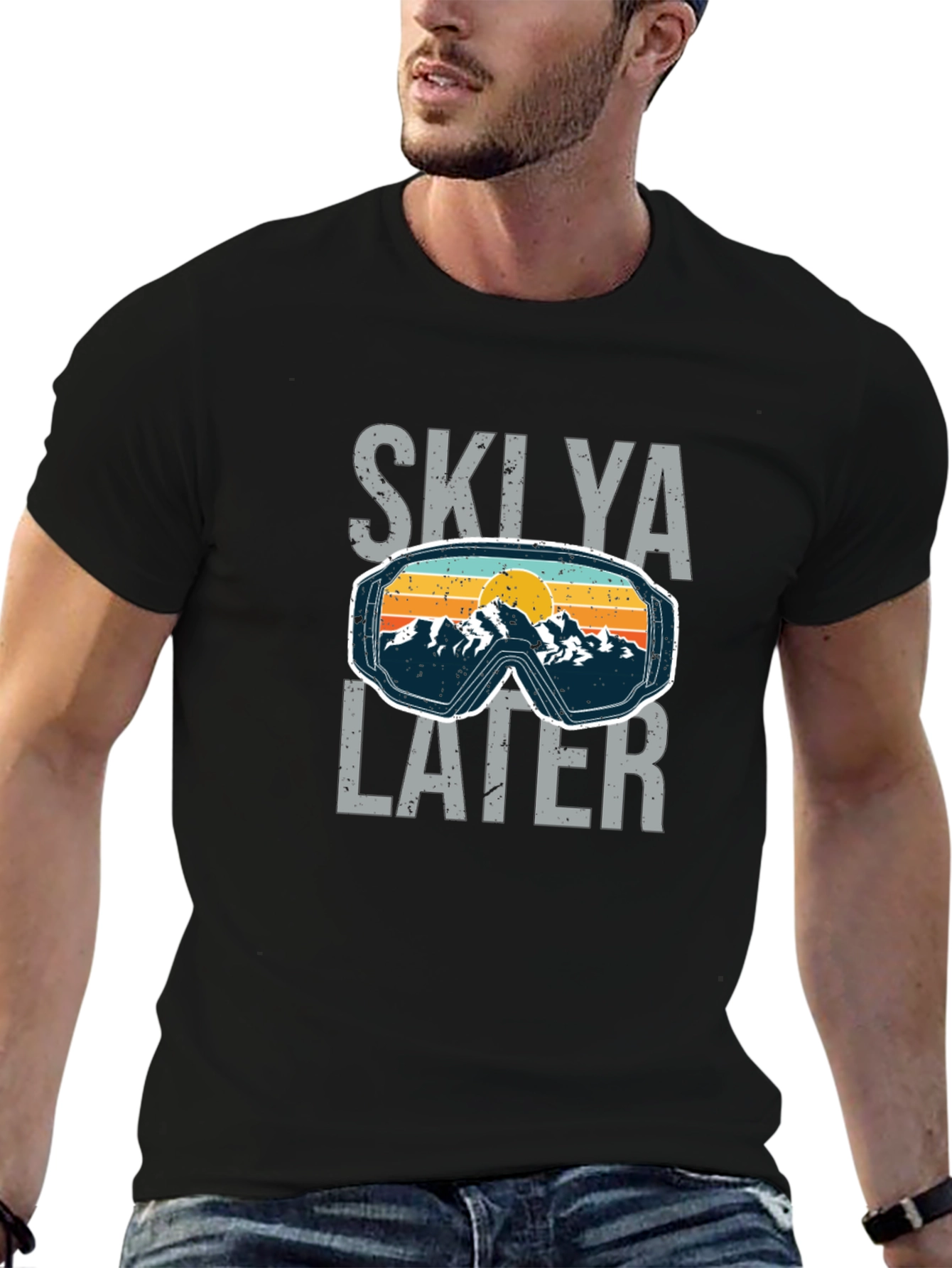 Skilya Later Ski Goggles Graphic Tee