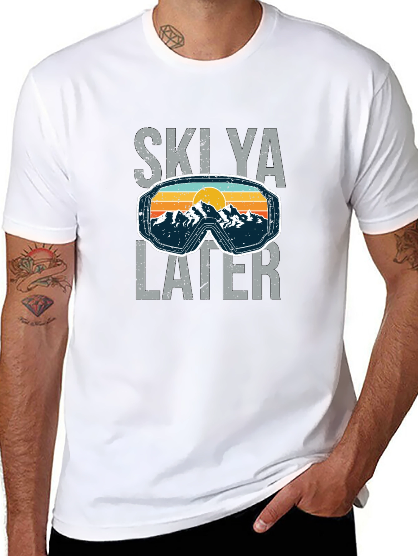 Skilya Later Ski Goggles Graphic Tee
