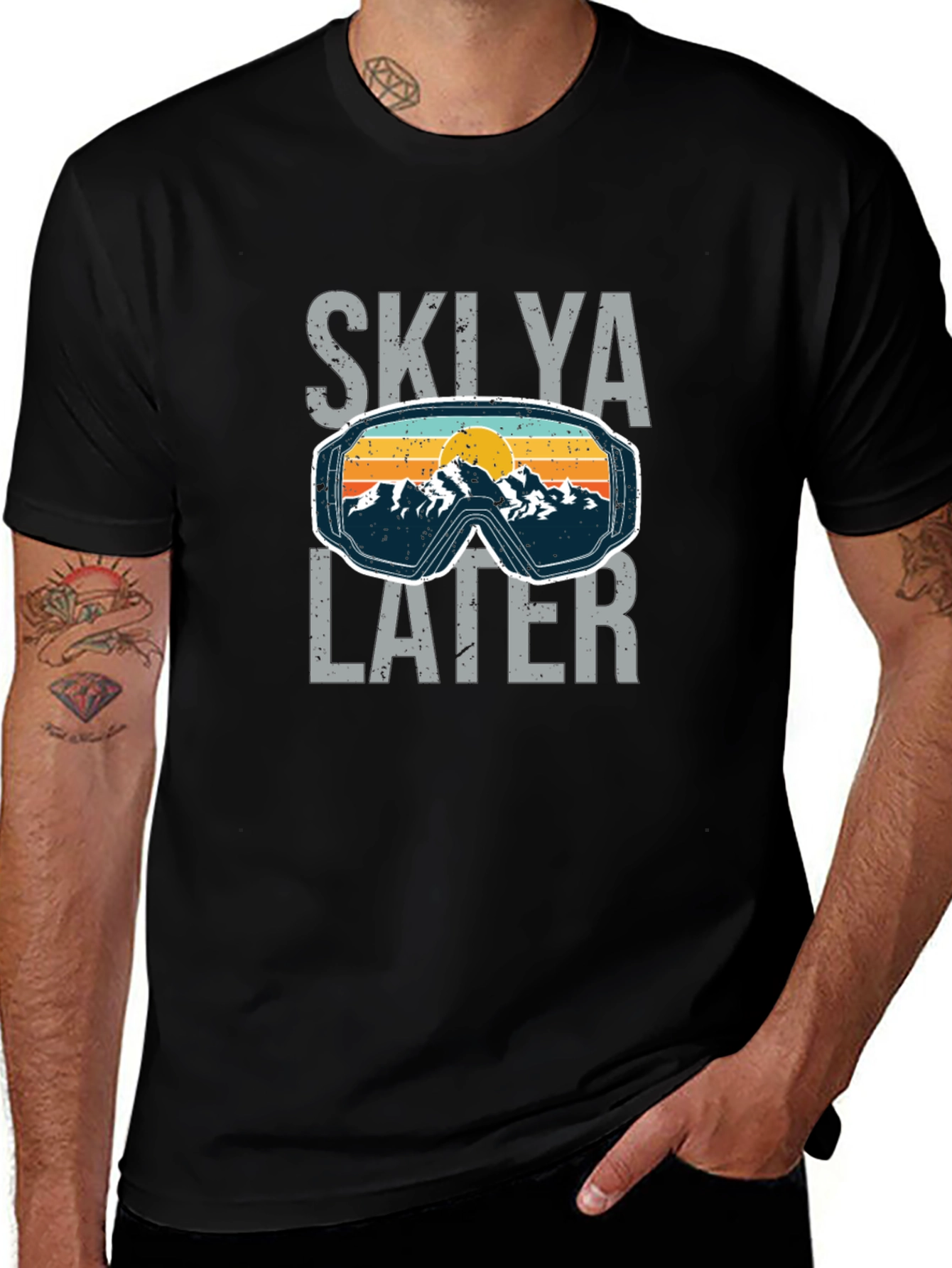 Skilya Later Ski Goggles Graphic Tee