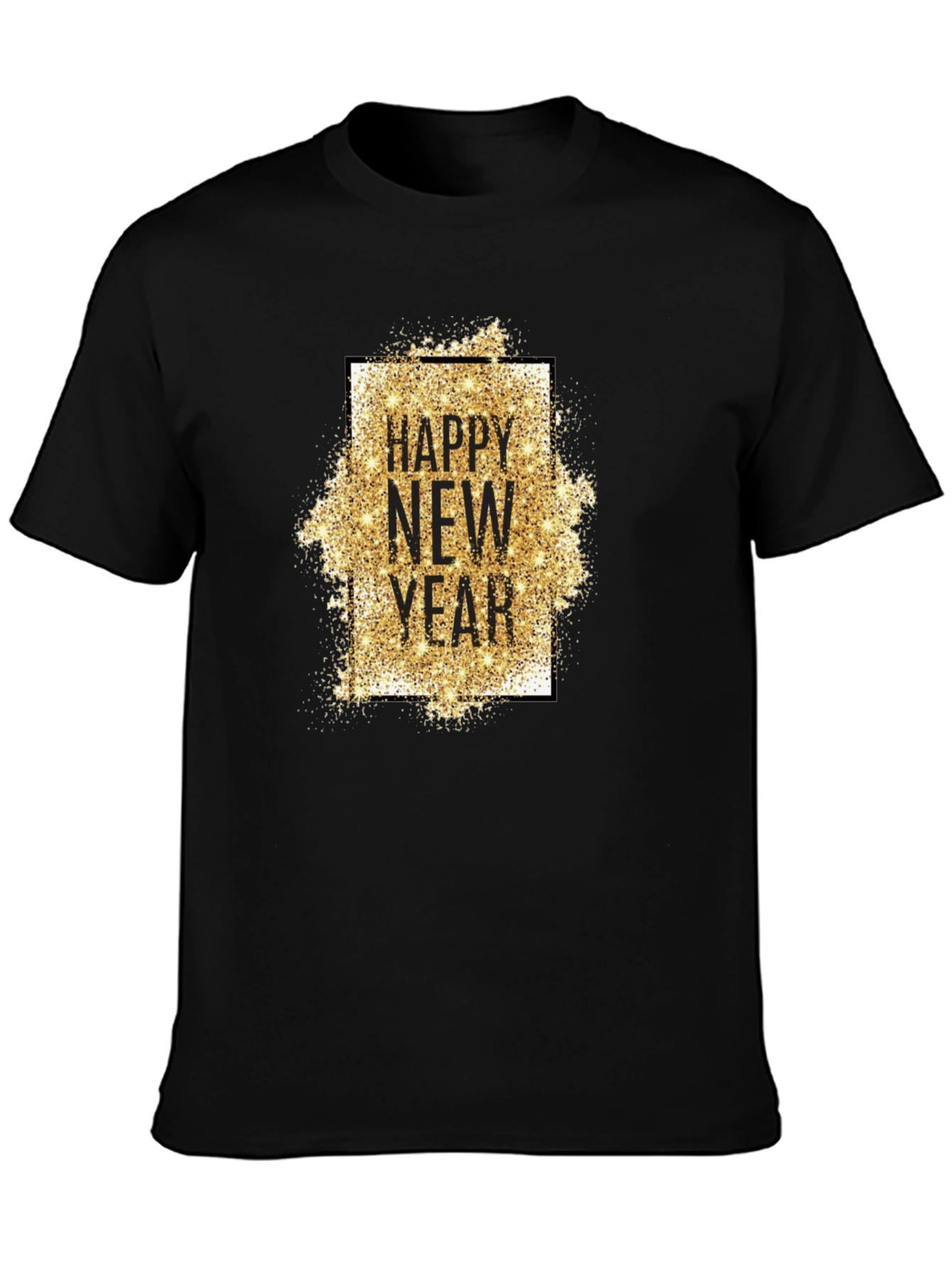 Happy New Year Glitter Graphic Tee