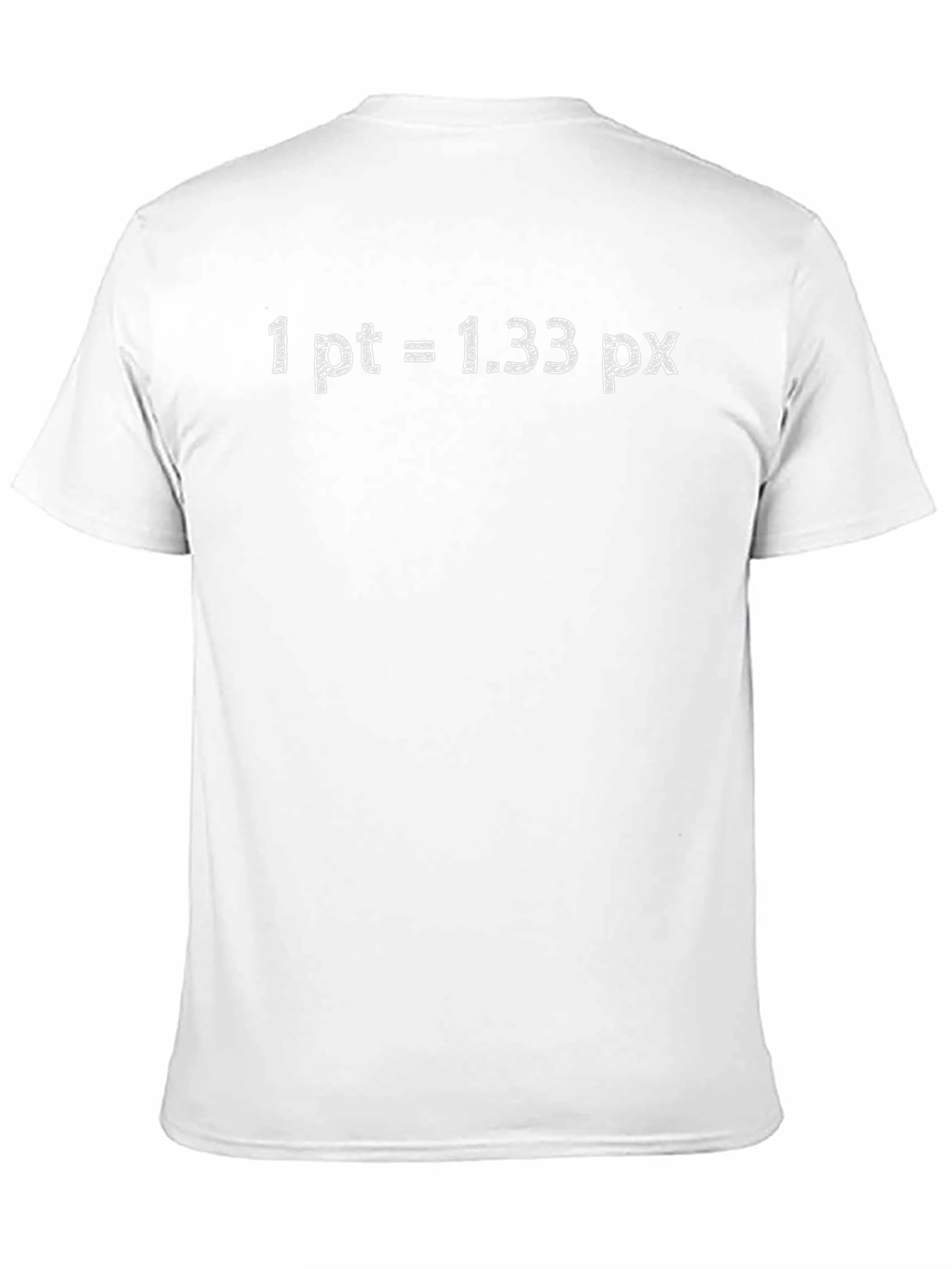 1 pt = 1.33 px Black Graphic Tee