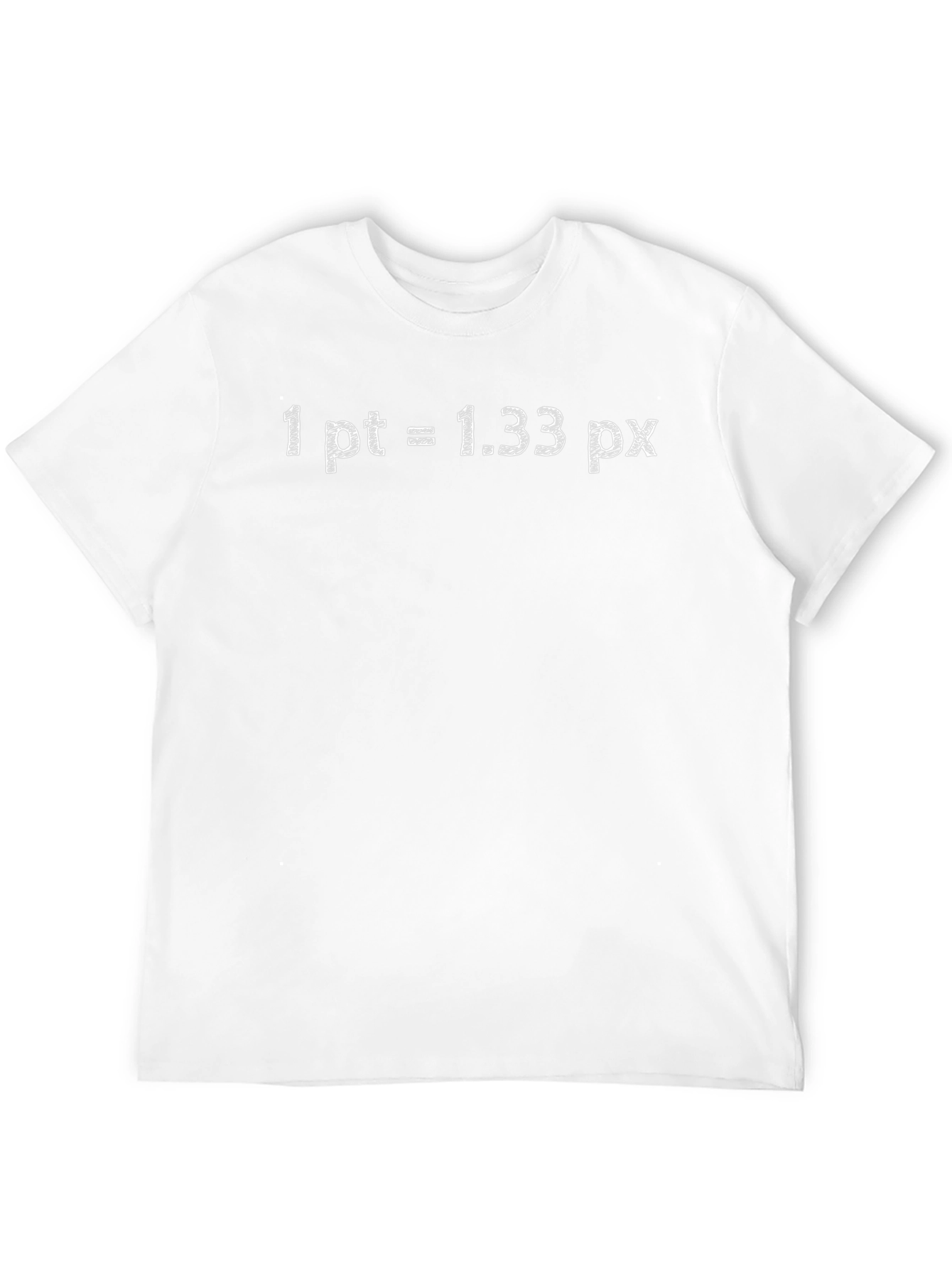 1 pt = 1.33 px Black Graphic Tee