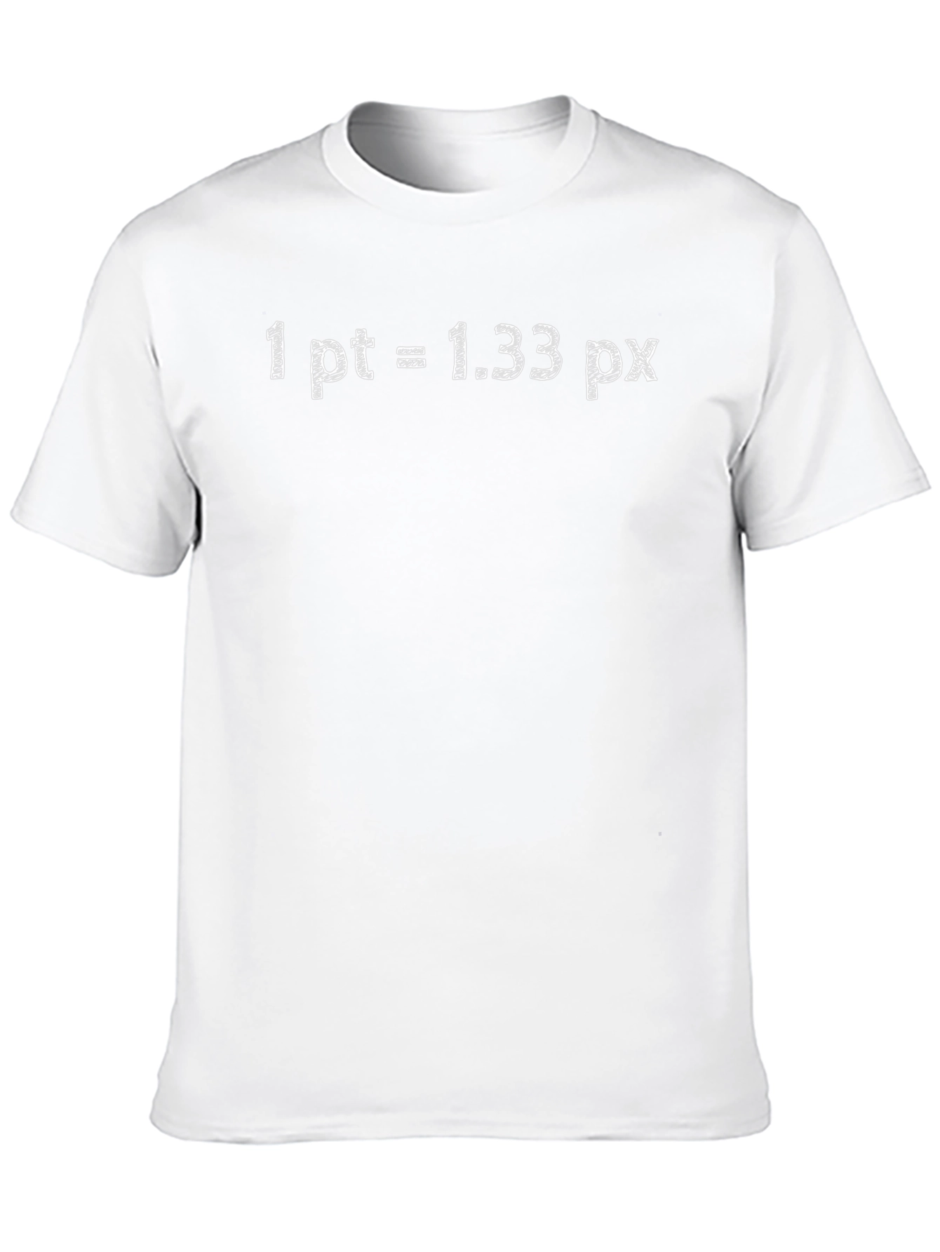 1 pt = 1.33 px Black Graphic Tee