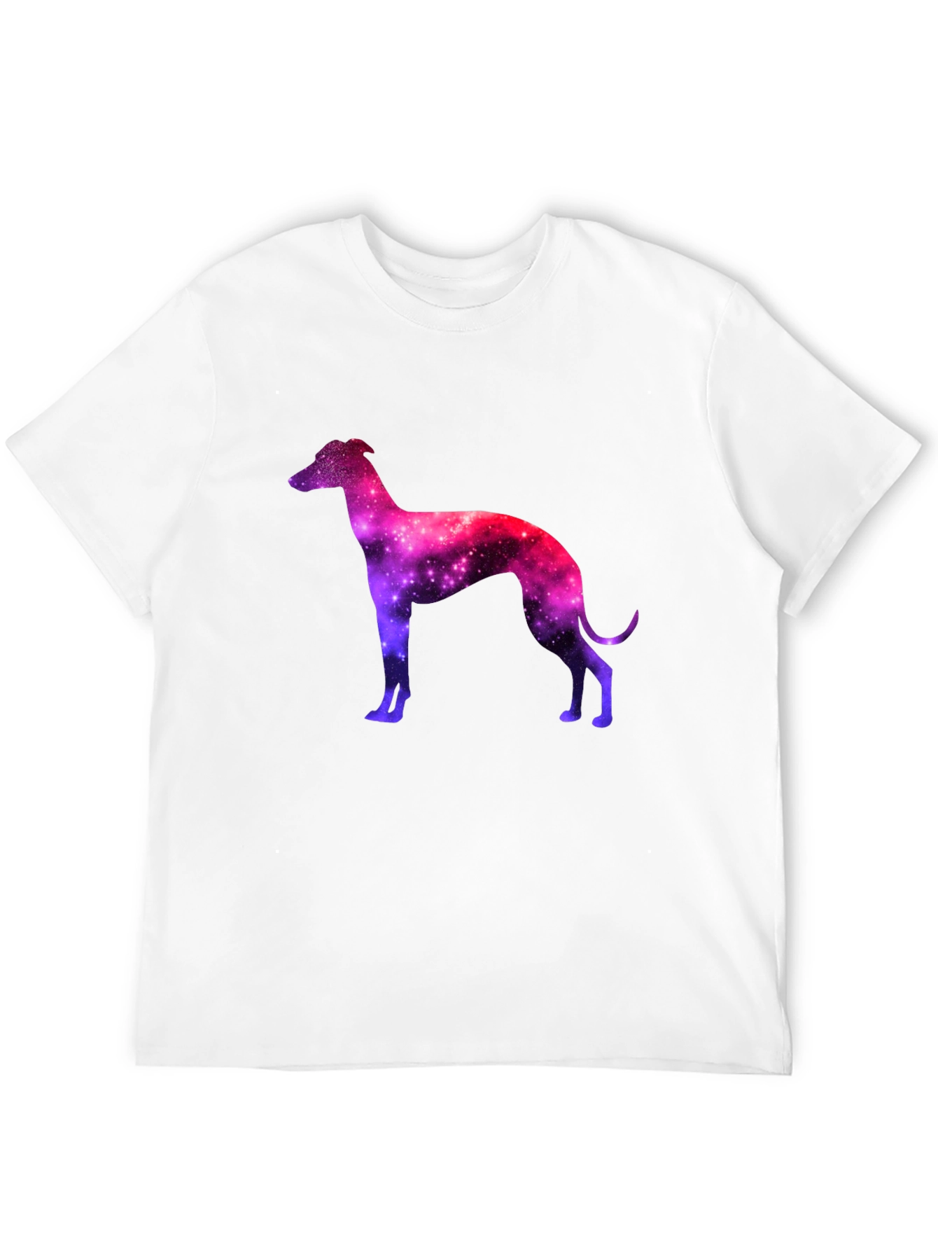 Galaxy Greyhound Graphic Tee - Stylish Mens Black T-Shirt