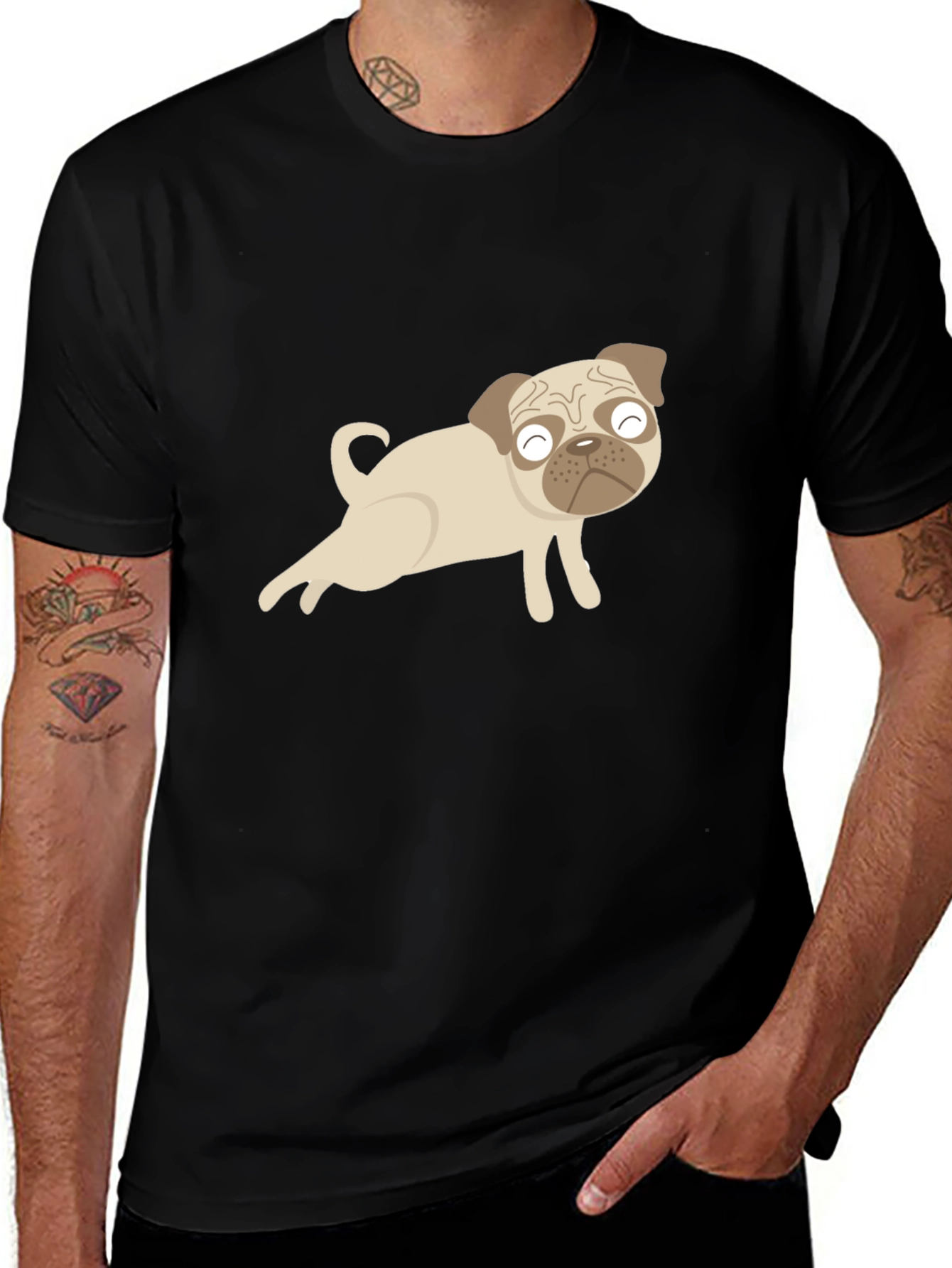Funny Yoga Pug T-Shirt – Cute Dog Lover Graphic Tee Gift