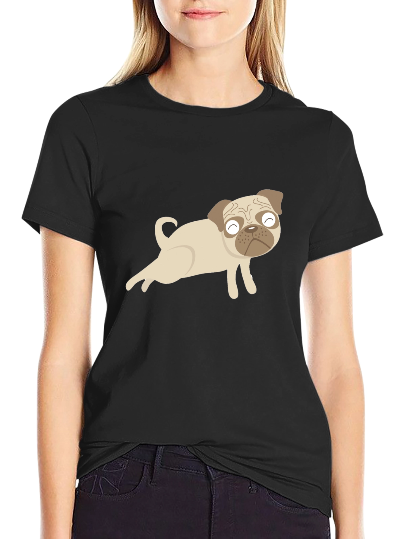 Funny Yoga Pug T-Shirt – Cute Dog Lover Graphic Tee Gift