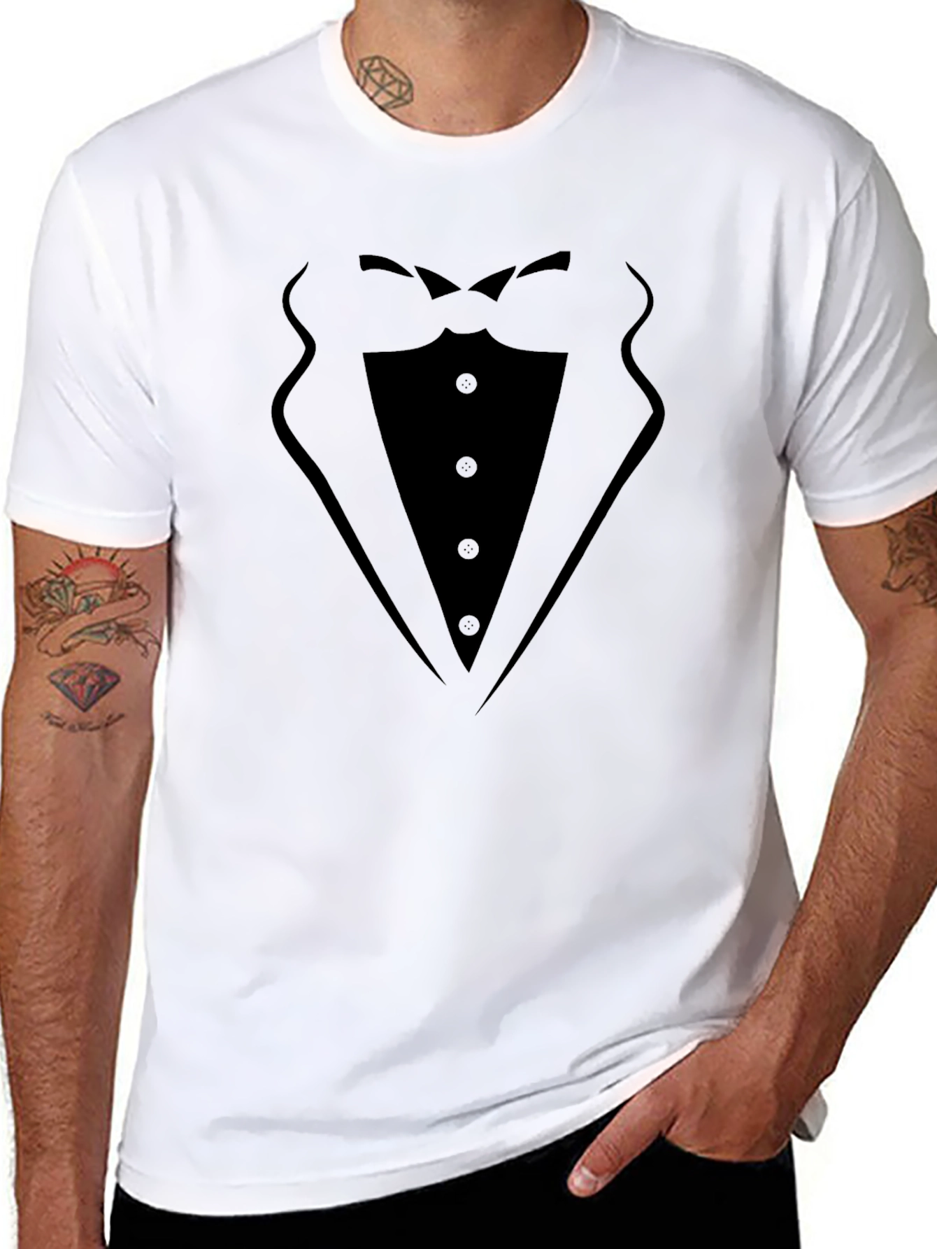 Tuxedo Graphic Tee - Formal Fun!