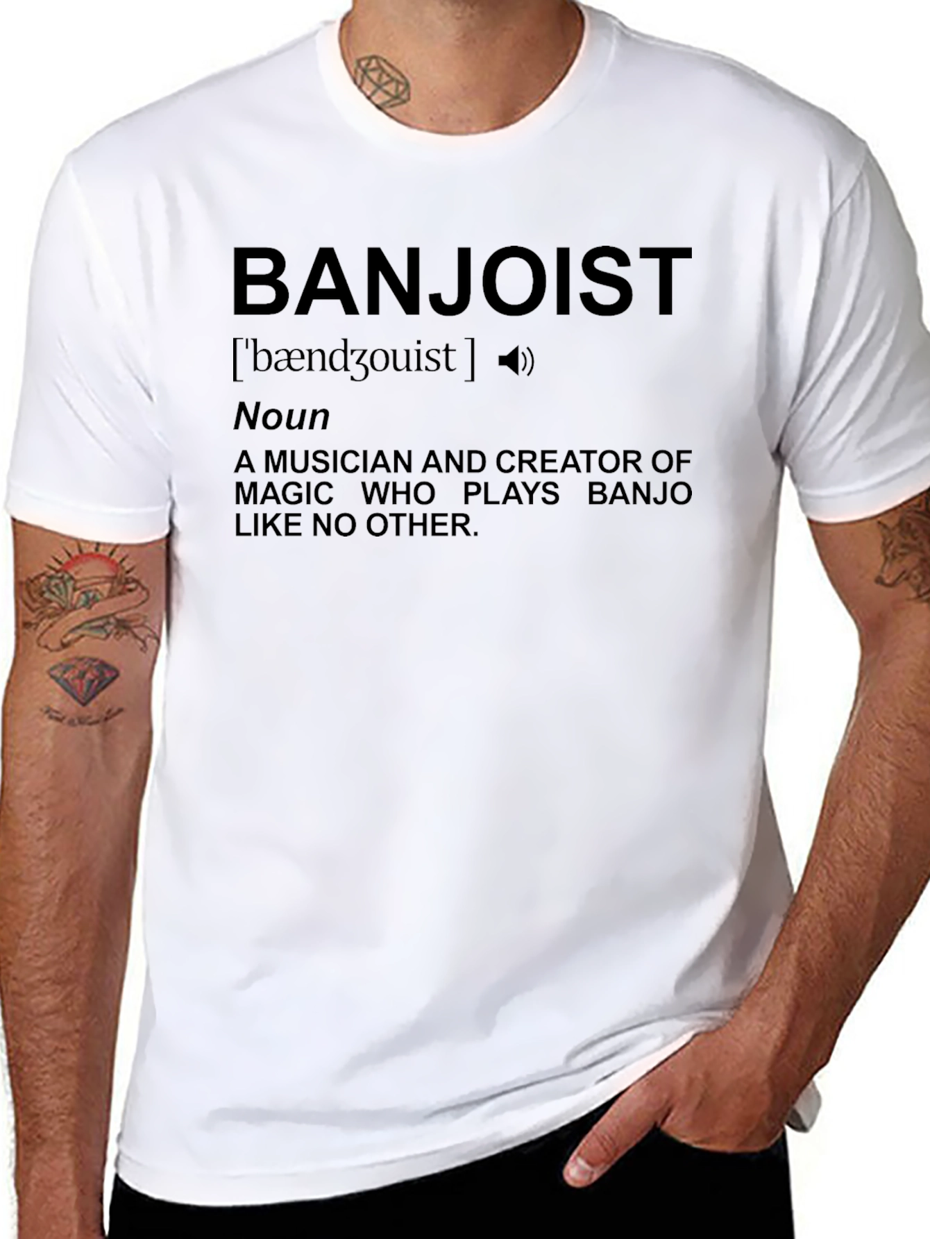 Banjolist Definition T-Shirt - Musician Magic!