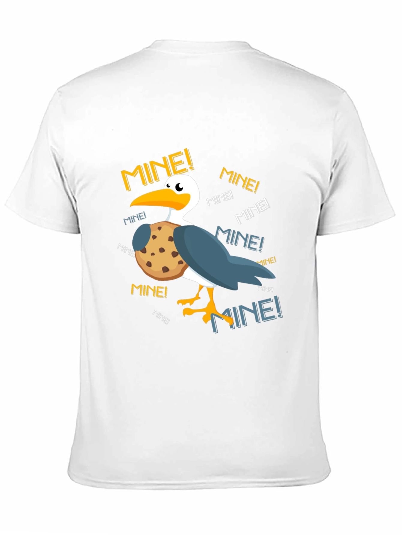 Funny Pelican Mine! Cookie Graphic T-Shirt