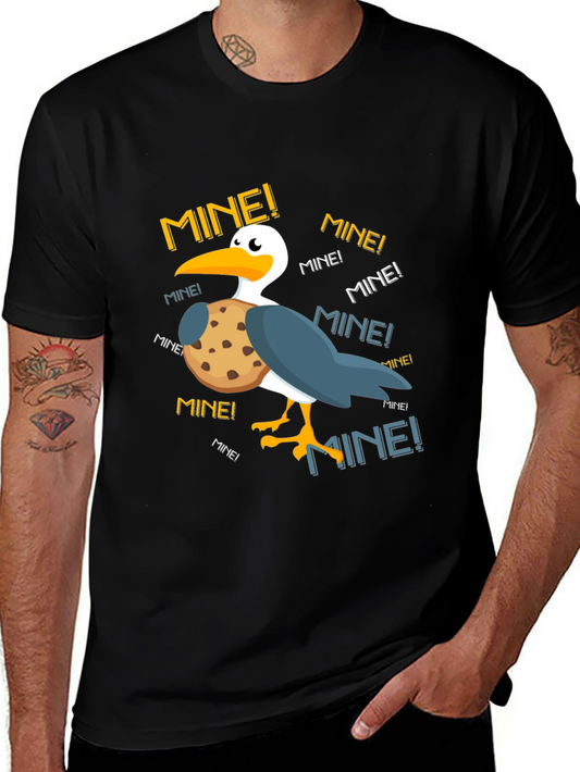 Funny Pelican Mine! Cookie Graphic T-Shirt