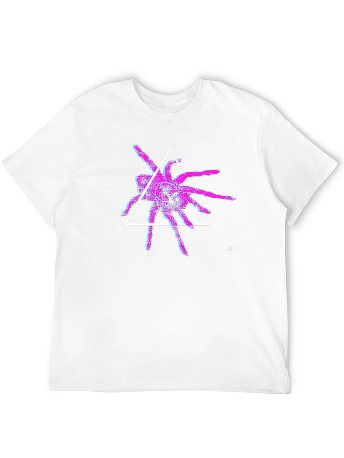 Geometric Spider Graphic Tee - Modern Black T-Shirt