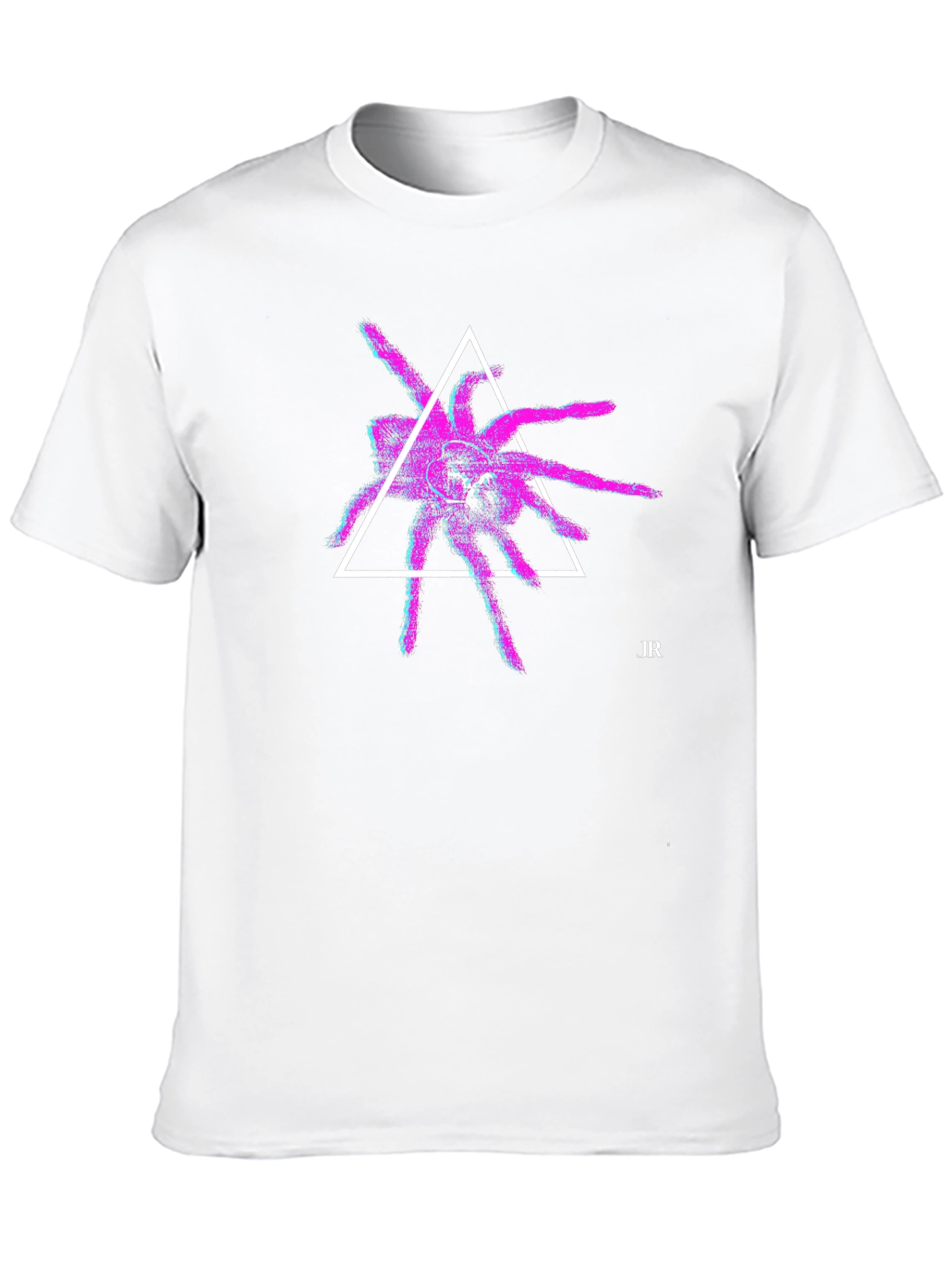 Geometric Spider Graphic Tee - Modern Black T-Shirt