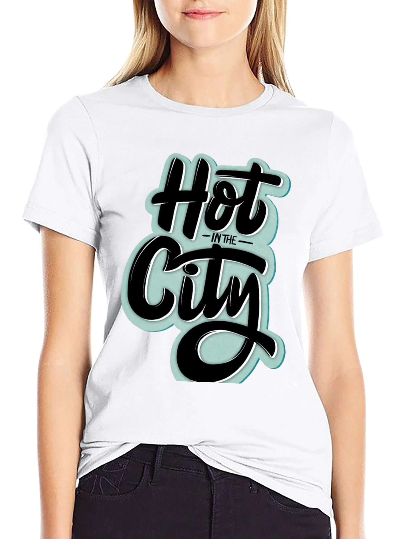Hot in the City Graphic T-Shirt - Black