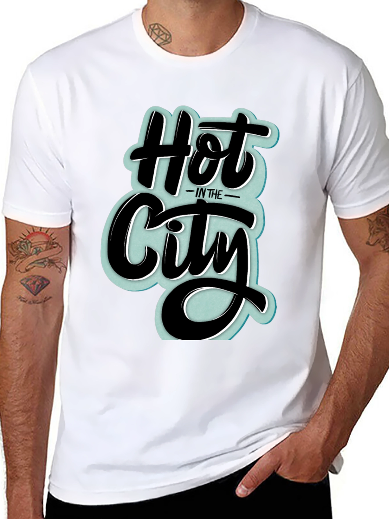 Hot in the City Graphic T-Shirt - Black