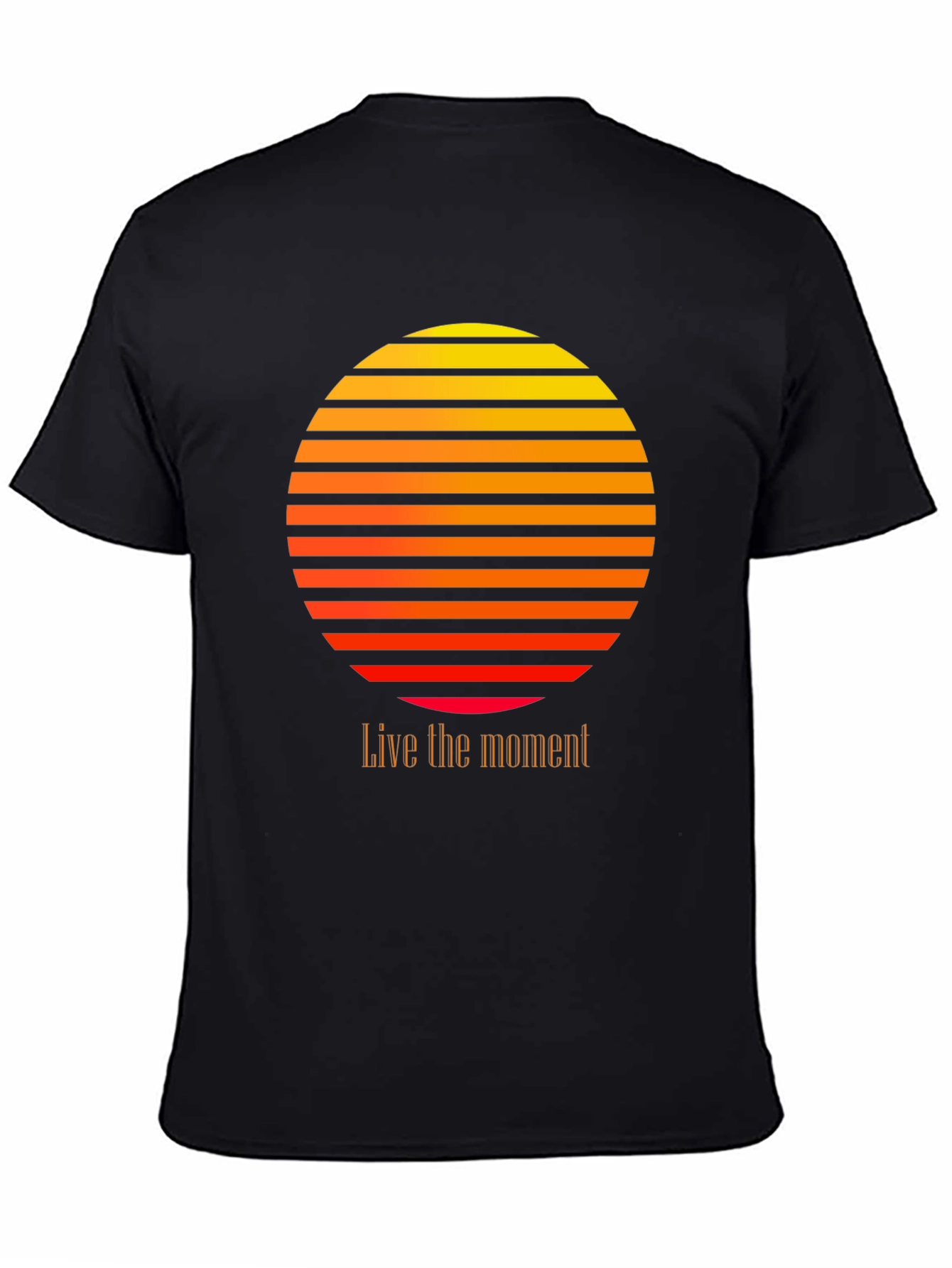 Retro Sunset Graphic Tee - Live the Moment