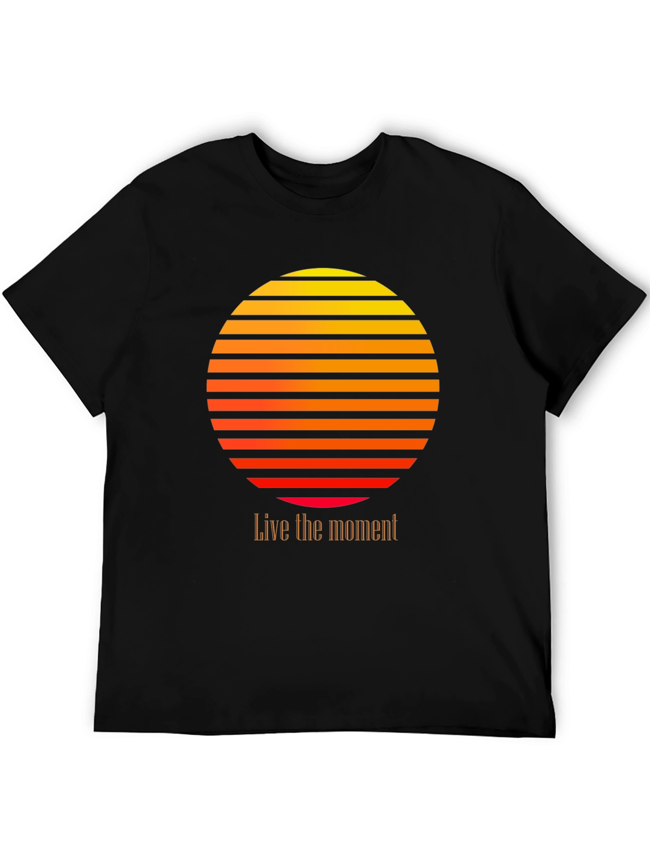 Retro Sunset Graphic Tee - Live the Moment