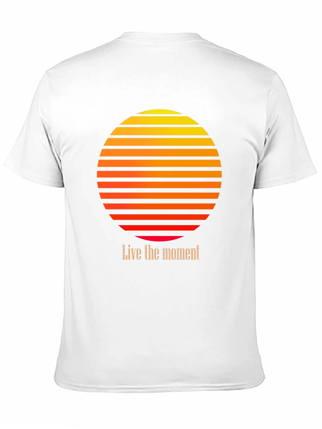 Retro Sunset Graphic Tee - Live the Moment