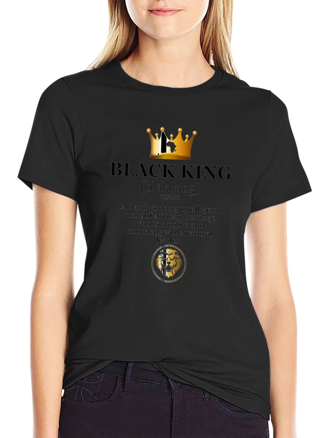 Black King Definition T-Shirt