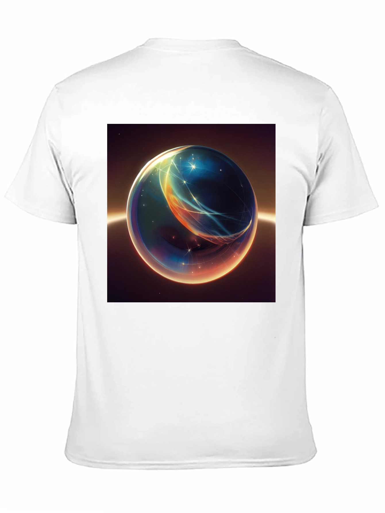 Abstract Space Orb Graphic T-Shirt