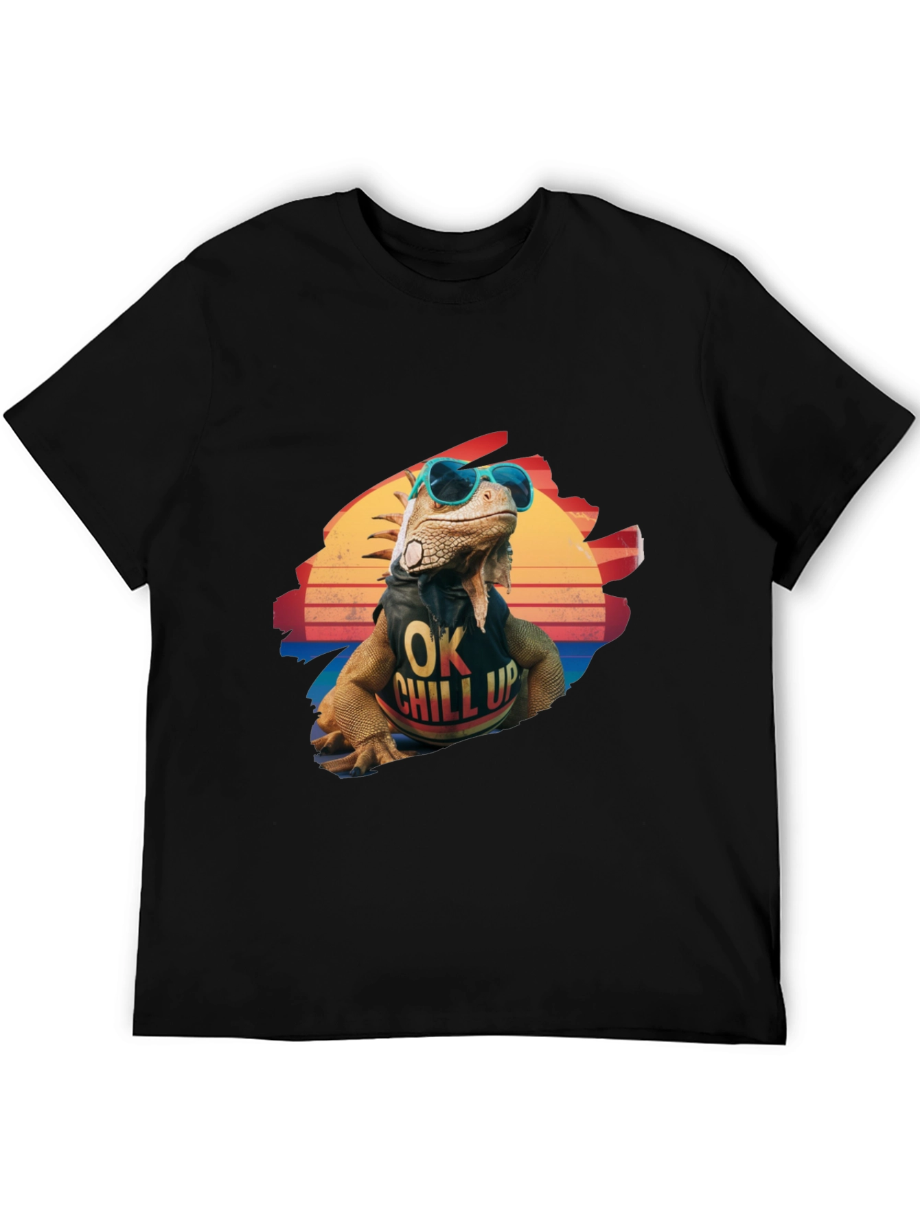 Cool Iguana Graphic T-Shirt - OK Chill Up