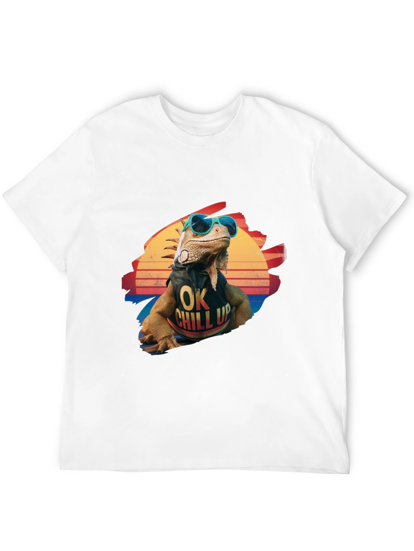 Cool Iguana Graphic T-Shirt - OK Chill Up