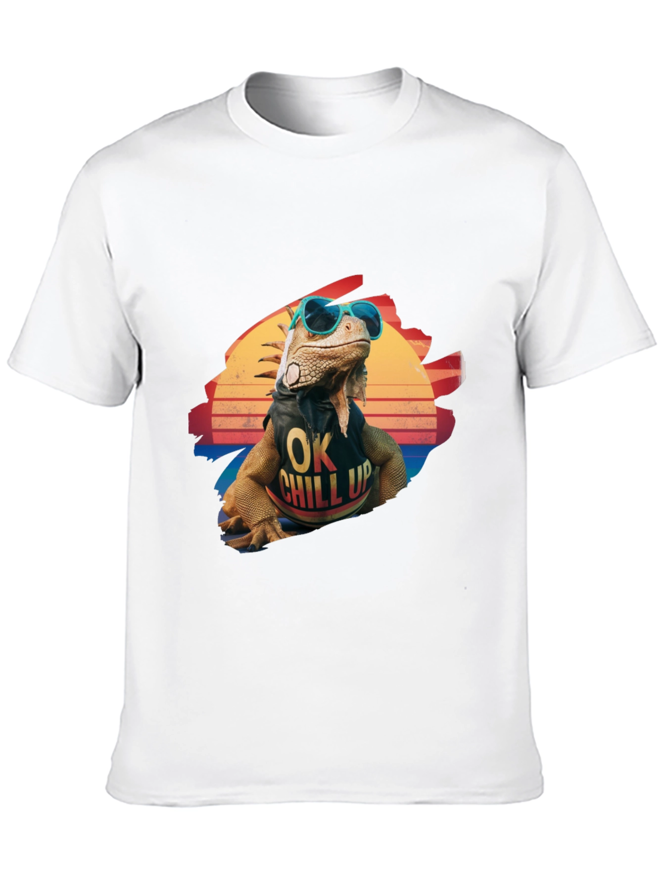 Cool Iguana Graphic T-Shirt - OK Chill Up