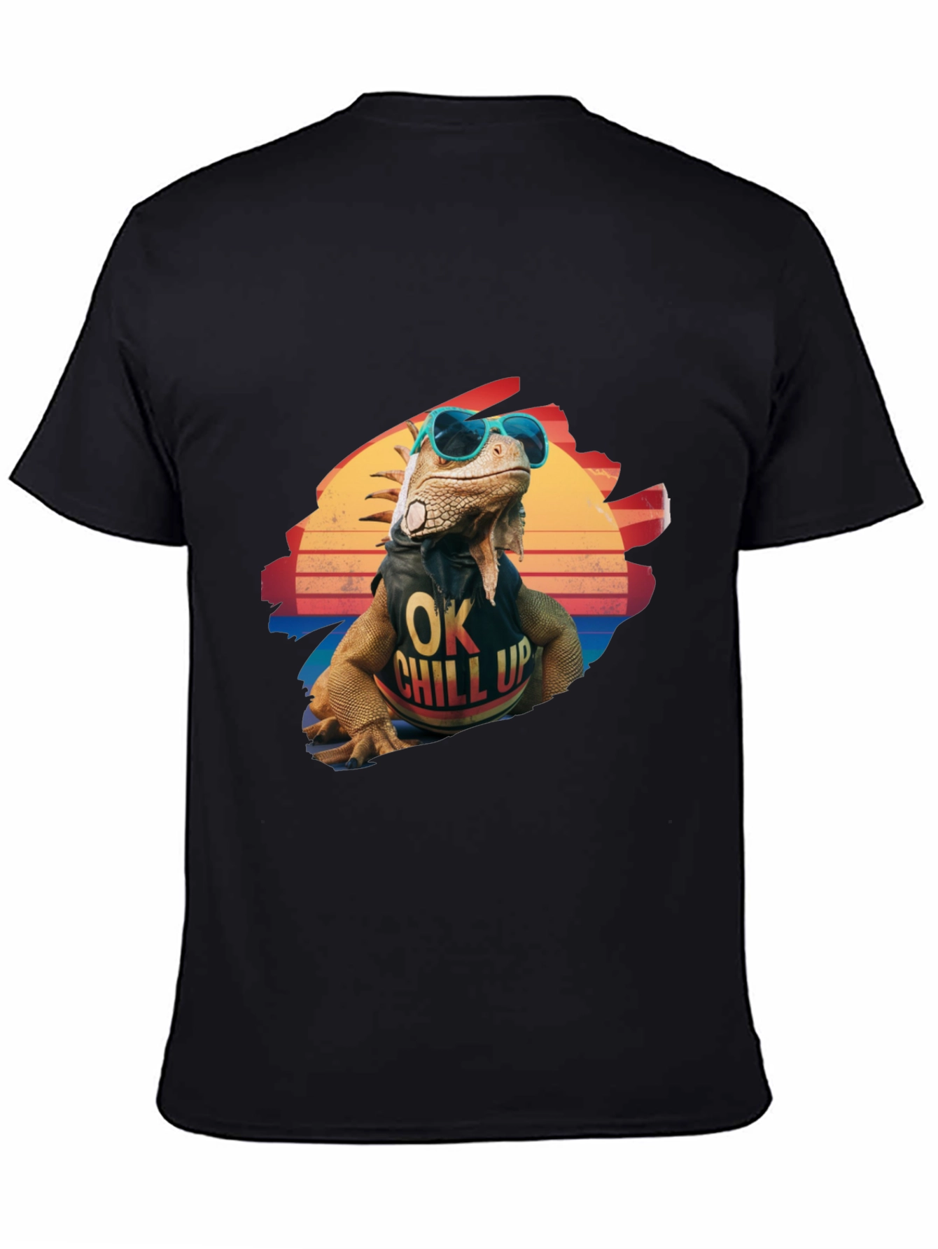 Cool Iguana Graphic T-Shirt - OK Chill Up