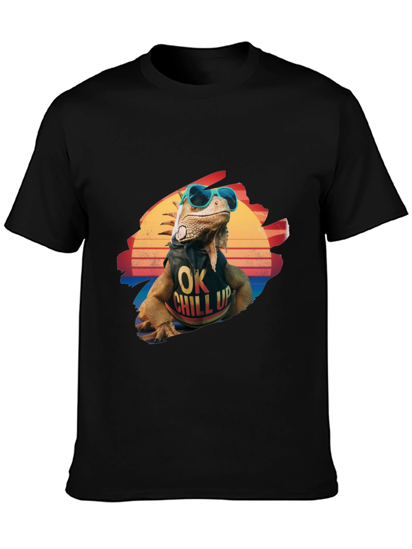 Cool Iguana Graphic T-Shirt - OK Chill Up