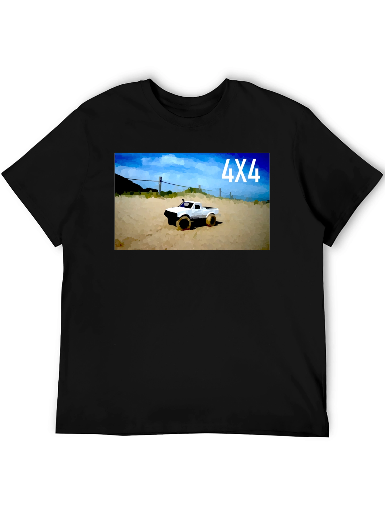 4X4 Truck Graphic Tee - Black