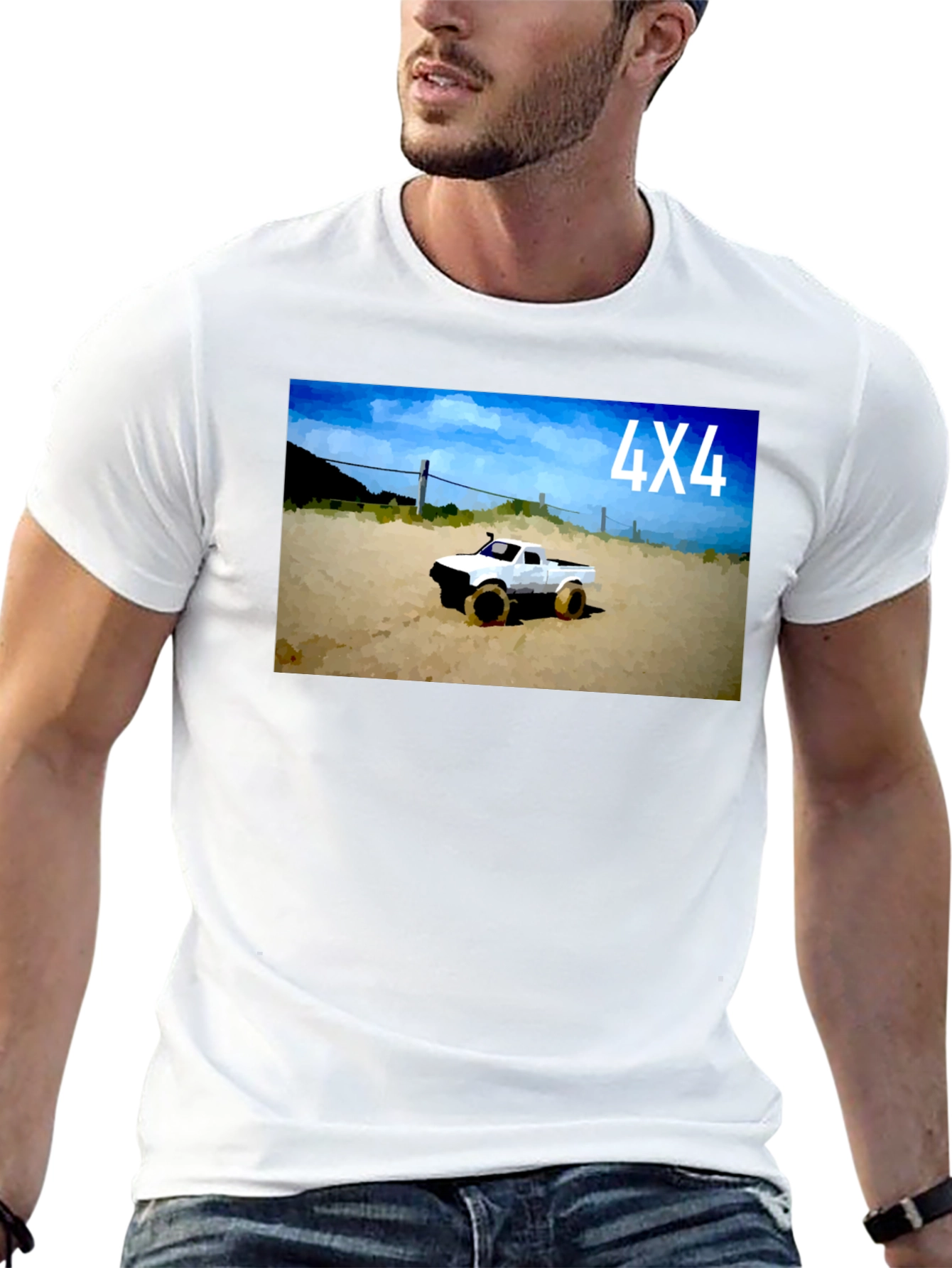 4X4 Truck Graphic Tee - Black