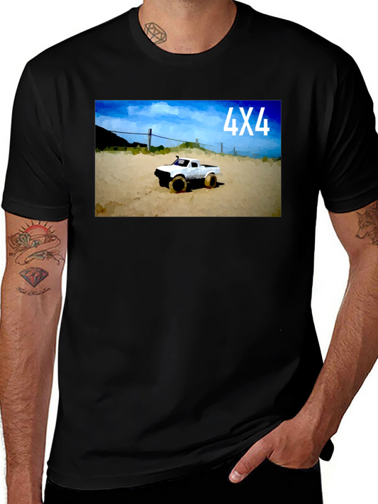 4X4 Truck Graphic Tee - Black