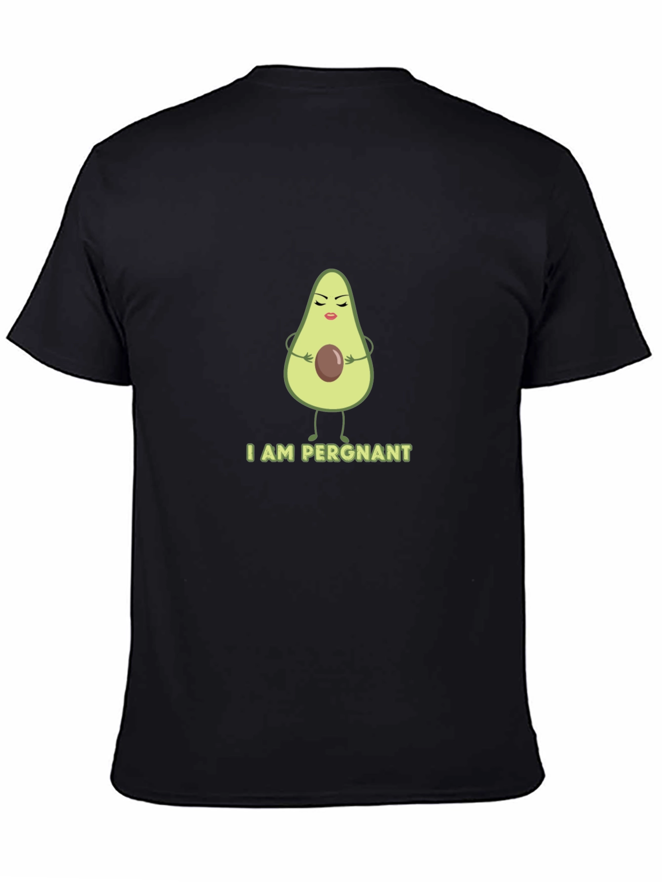 Funny Avocado Pregnancy T-Shirt - I AM PERGNANT Tee
