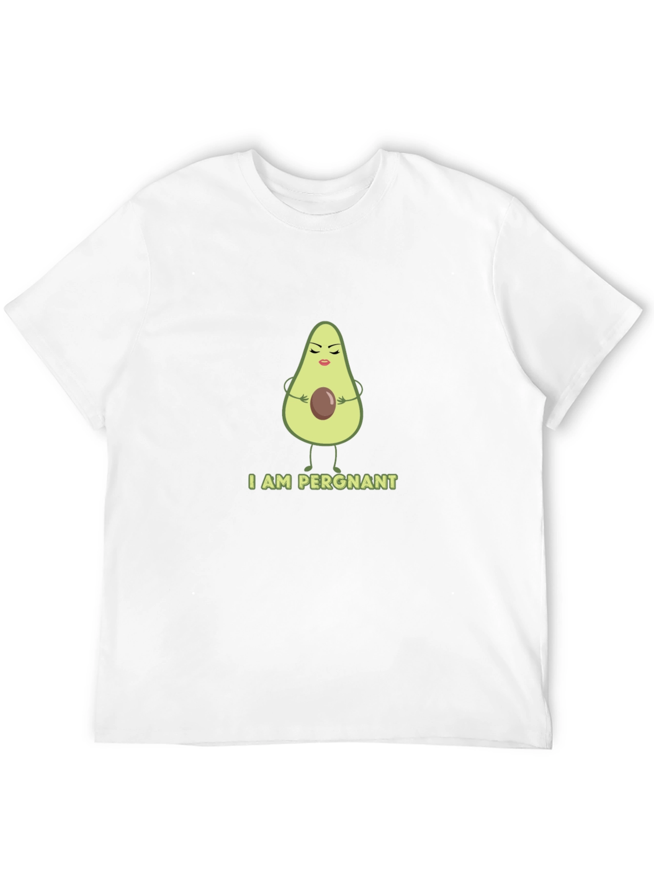 Funny Avocado Pregnancy T-Shirt - I AM PERGNANT Tee