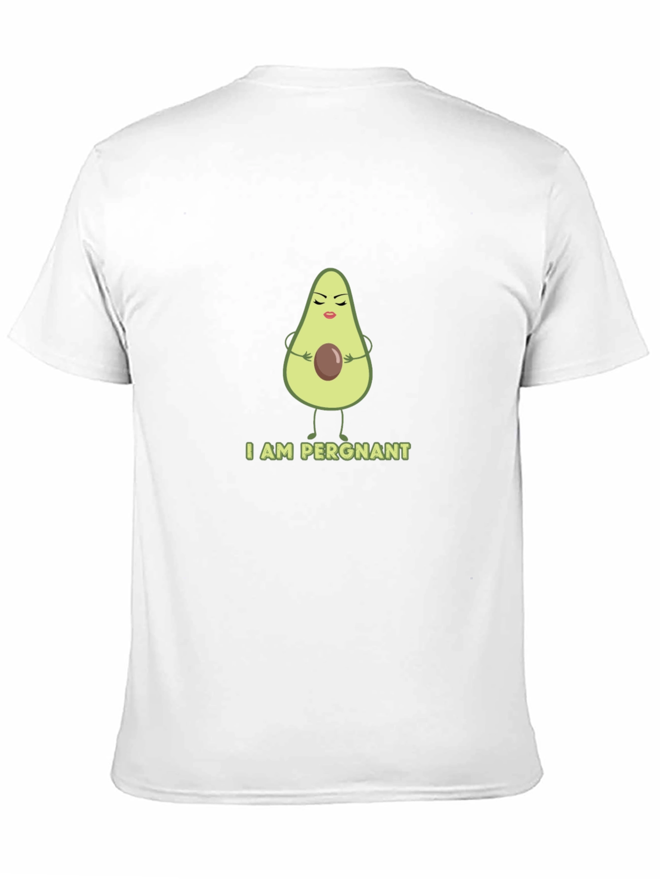 Funny Avocado Pregnancy T-Shirt - I AM PERGNANT Tee